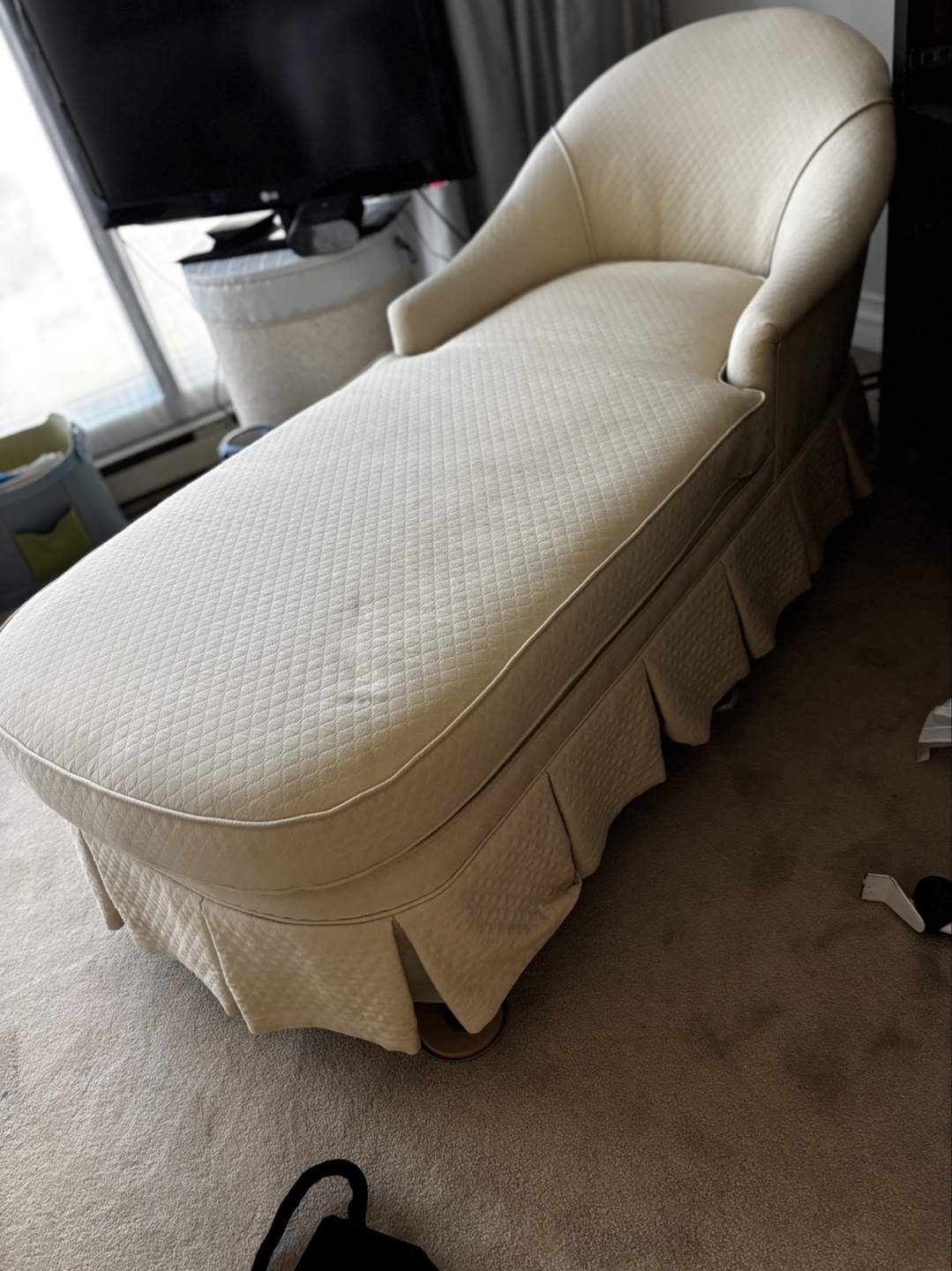 Vintage Chaise Lounge - Off-White - photo 3