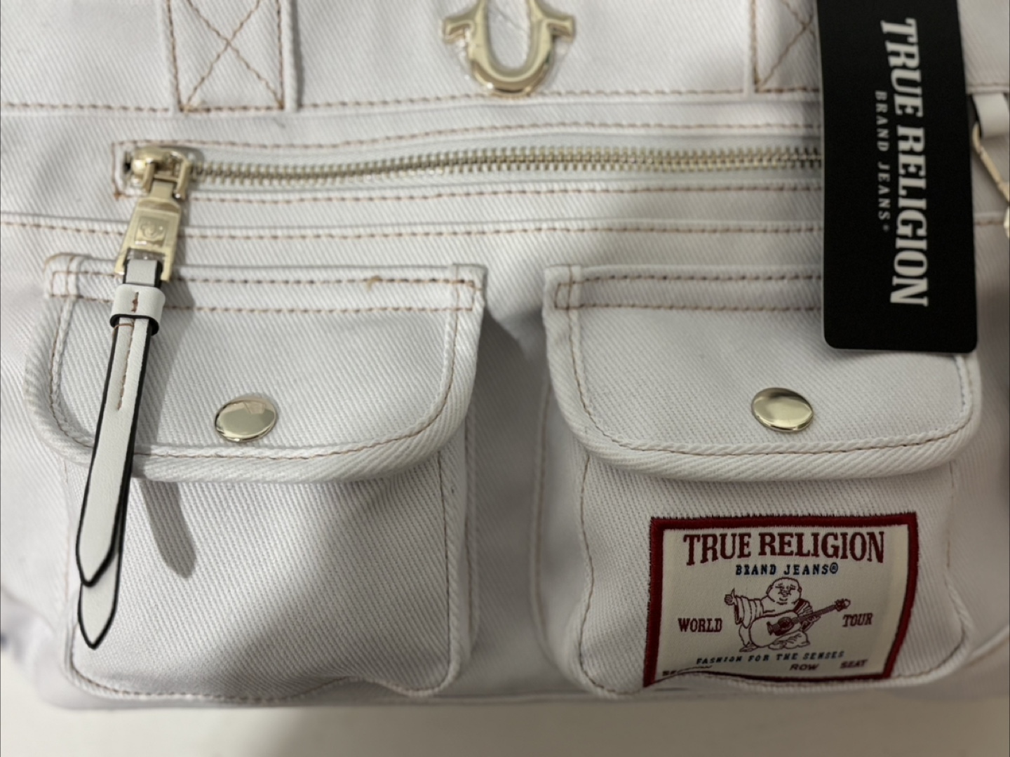 True Religion Brand Jeans White Tote Bag - photo 2