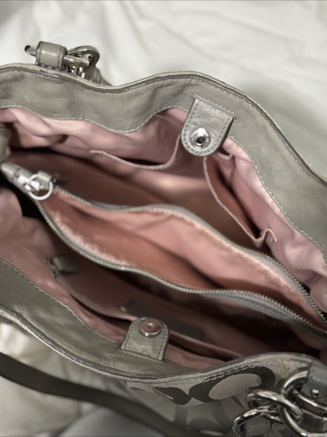 Coach Signature C Grey Tote Bag - photo 2