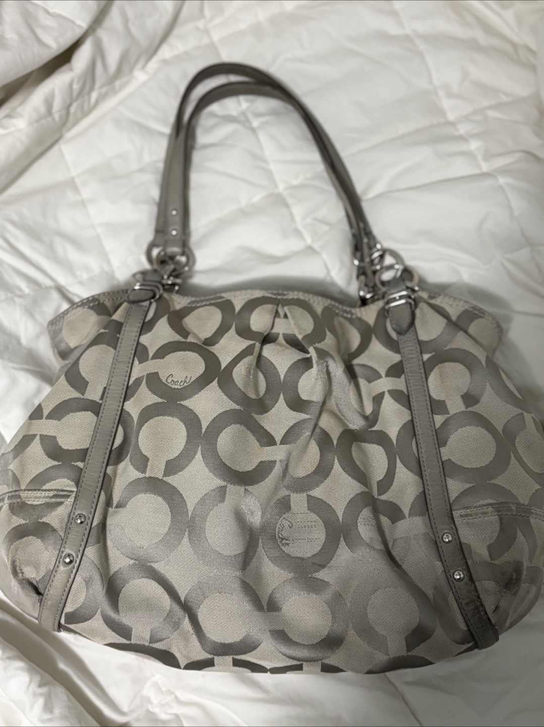 Coach Signature C Grey Tote Bag