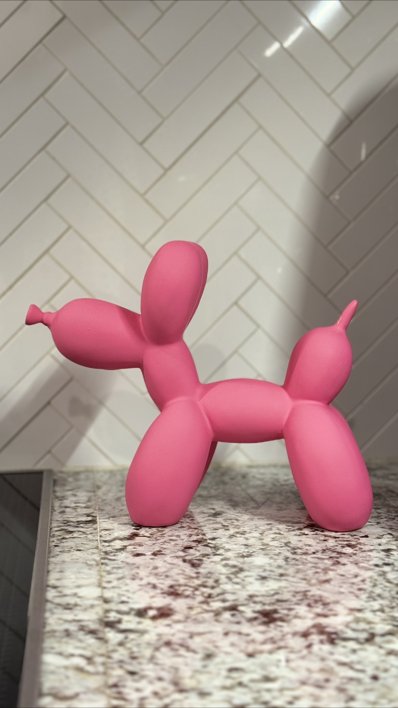 Pink Balloon Dog Figurine - photo 2