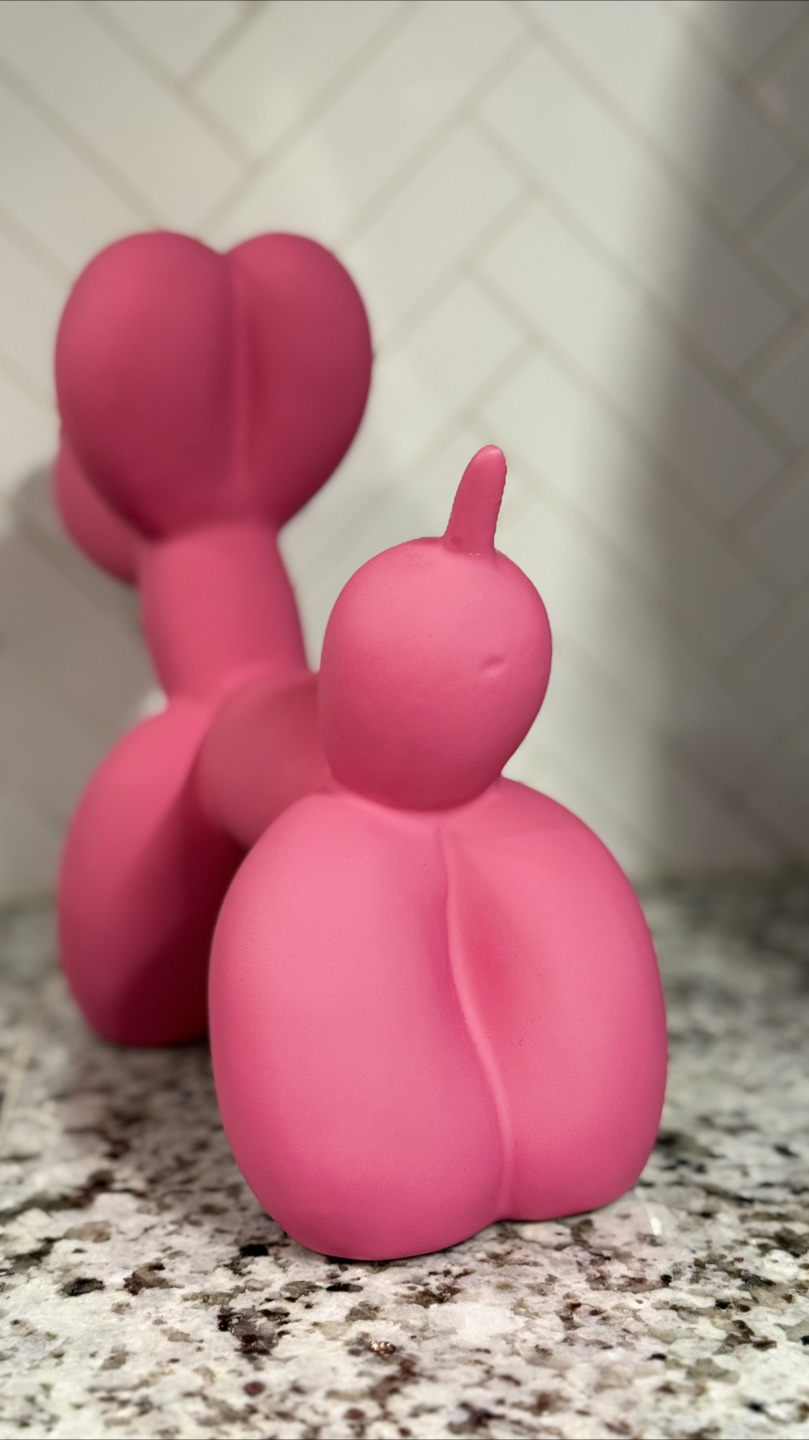 Pink Balloon Dog Figurine - photo 3