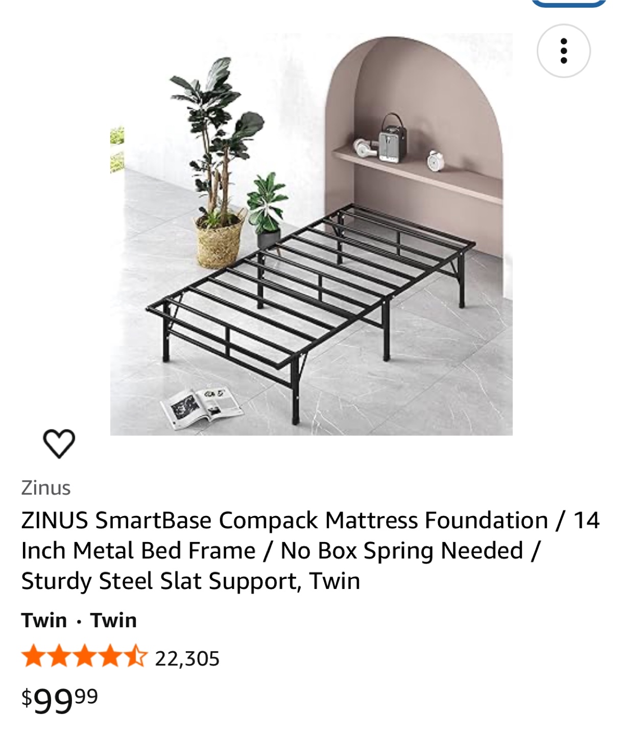 Zinus Twin Mattress Foundation - photo 2