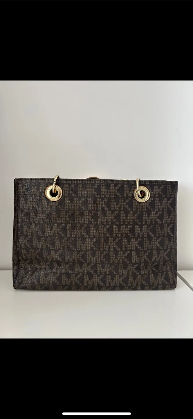 Michael Kors Brown Satchel Bag image indicator(2)
