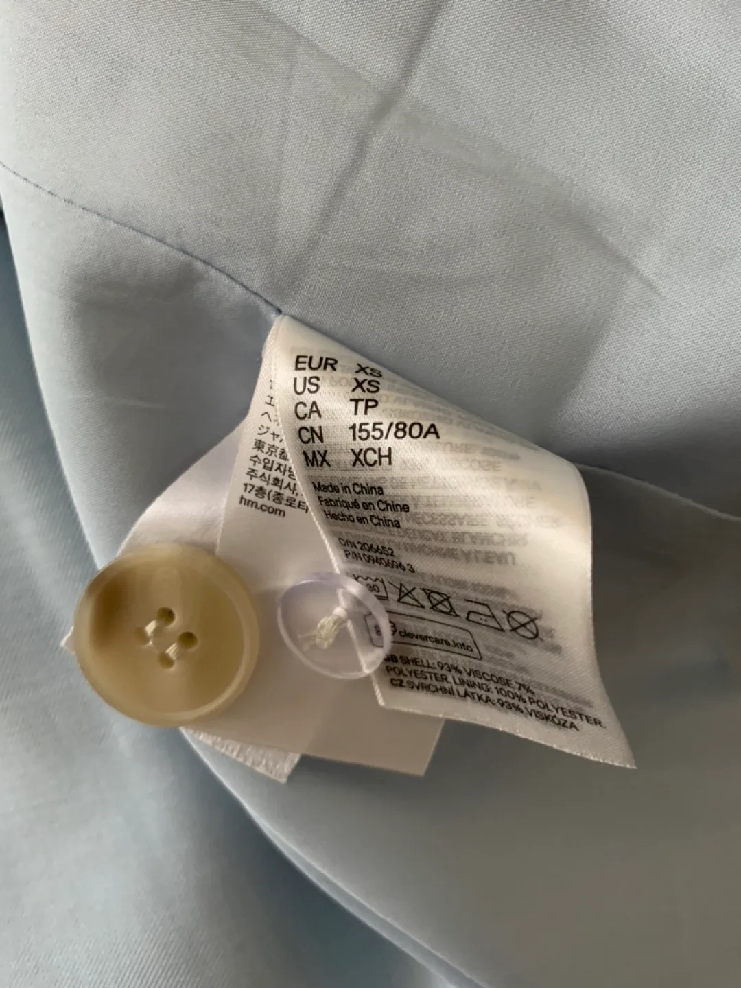 Oversized Light Blue H&M Blazer🇨🇦 image indicator(4)