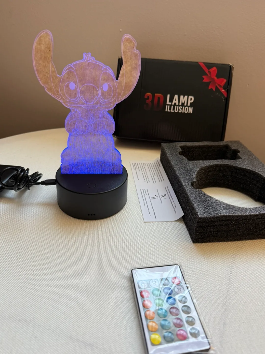 Stitch 3D Illusion Lamp with Remote thumbnail
