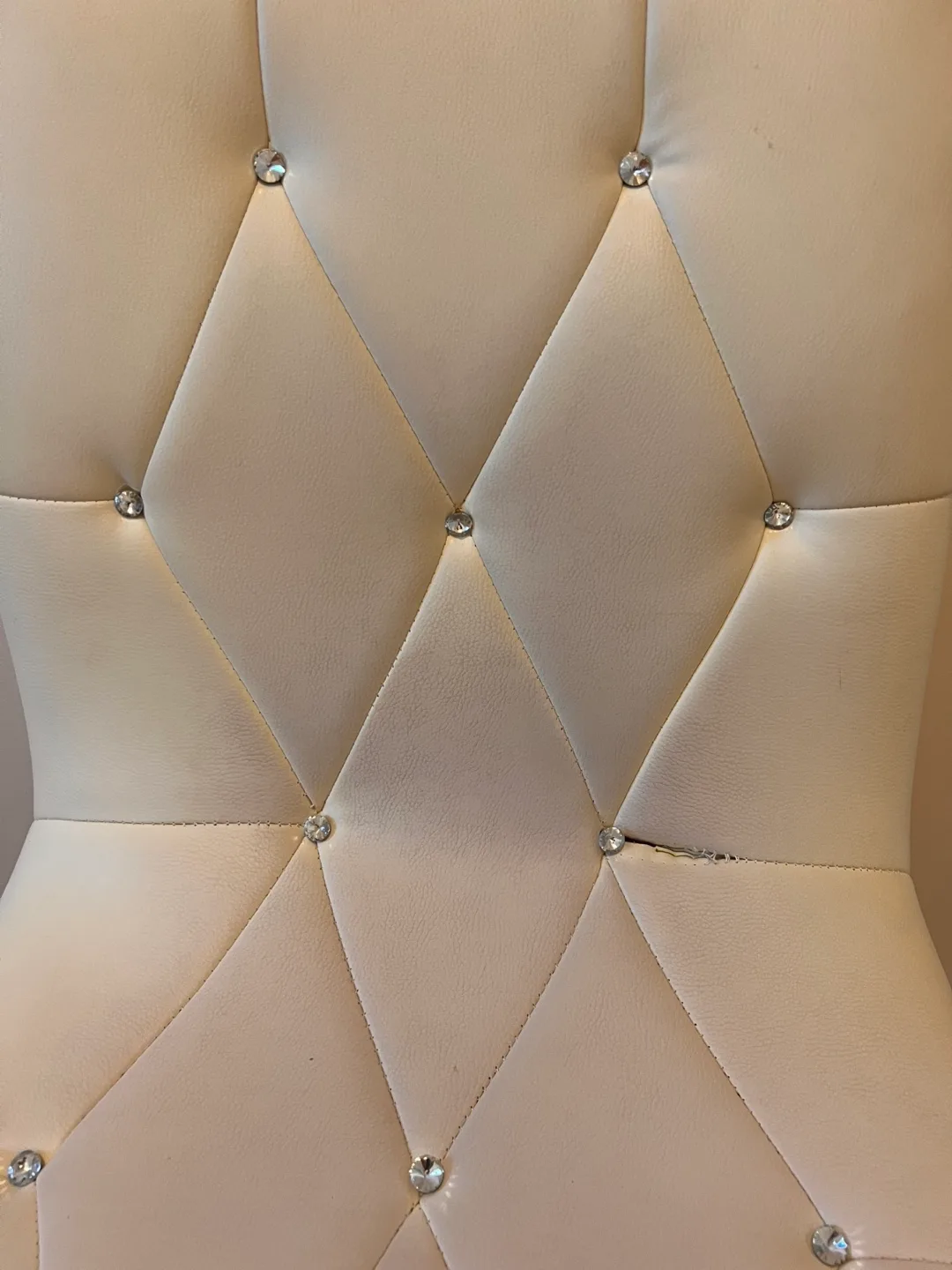 Gold Base Office Chair with Crystal Buttons image indicator(2)