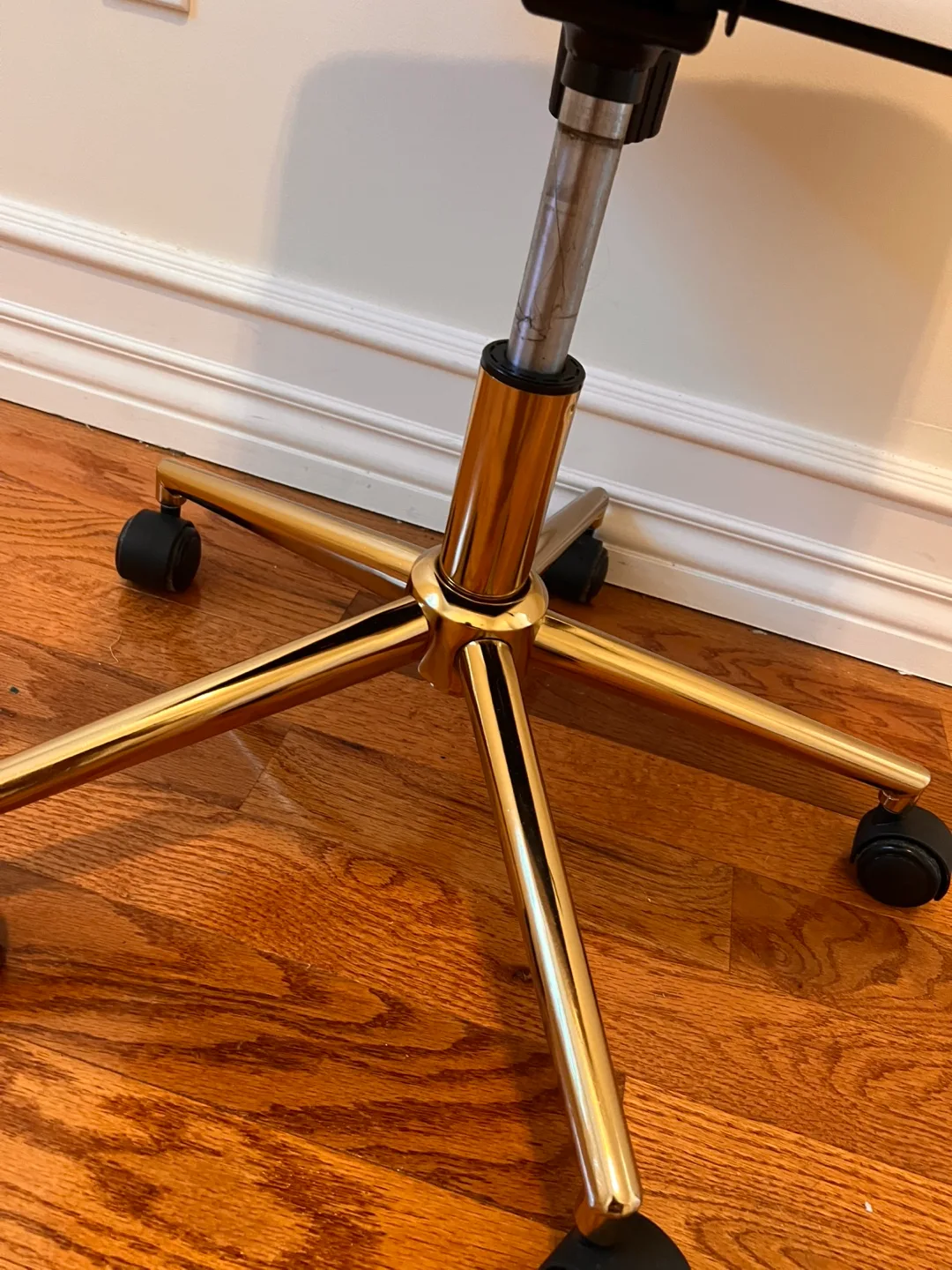 Gold Base Office Chair with Crystal Buttons image indicator(5)