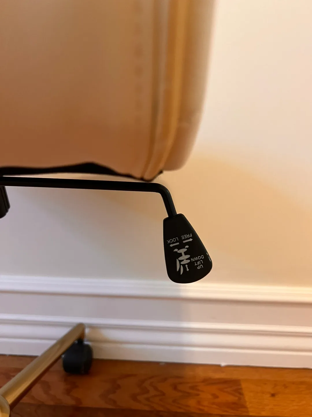 Gold Base Office Chair with Crystal Buttons image indicator(4)