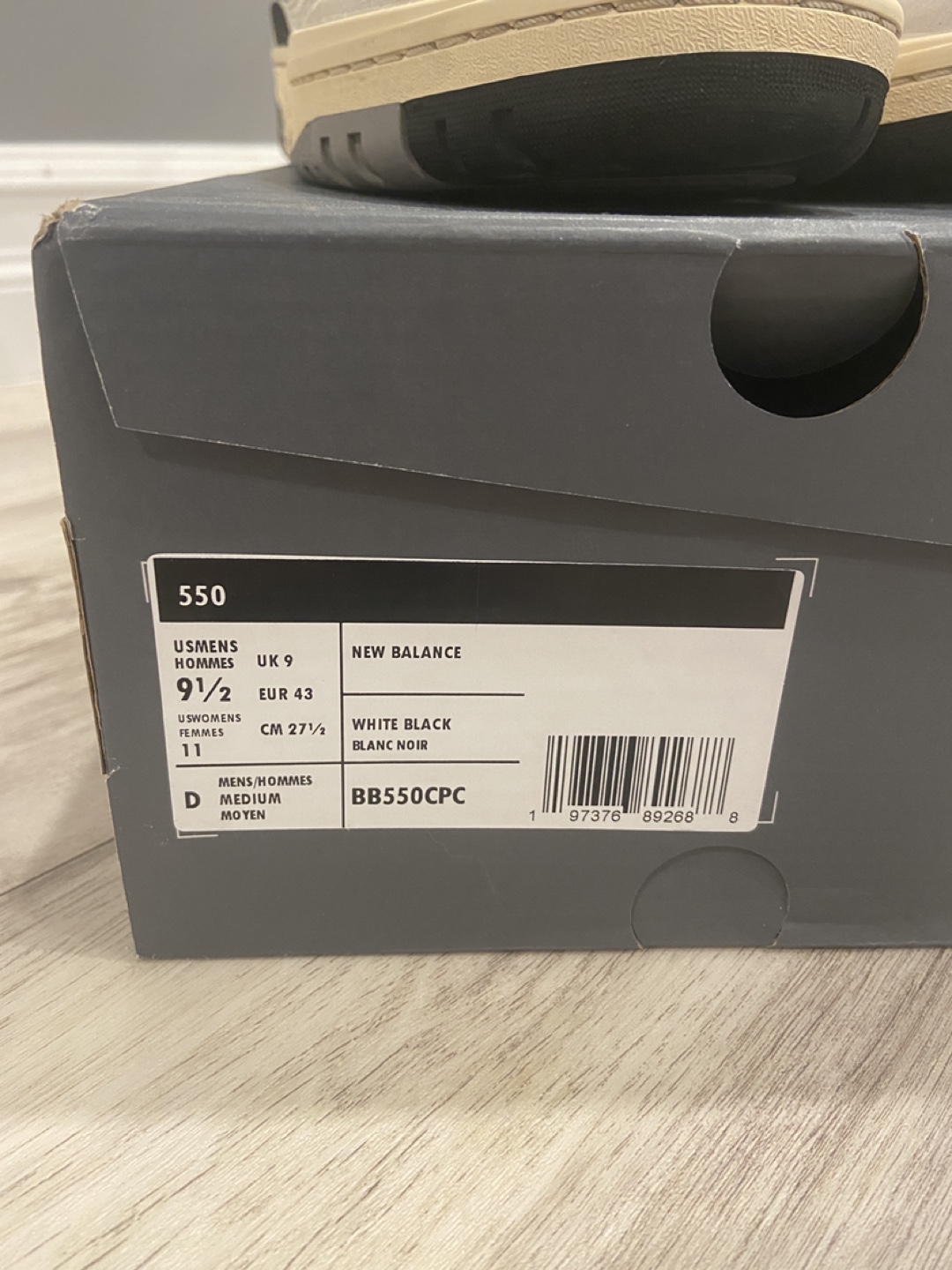 NewBalance 550’s Sea Salt with Black - photo 4