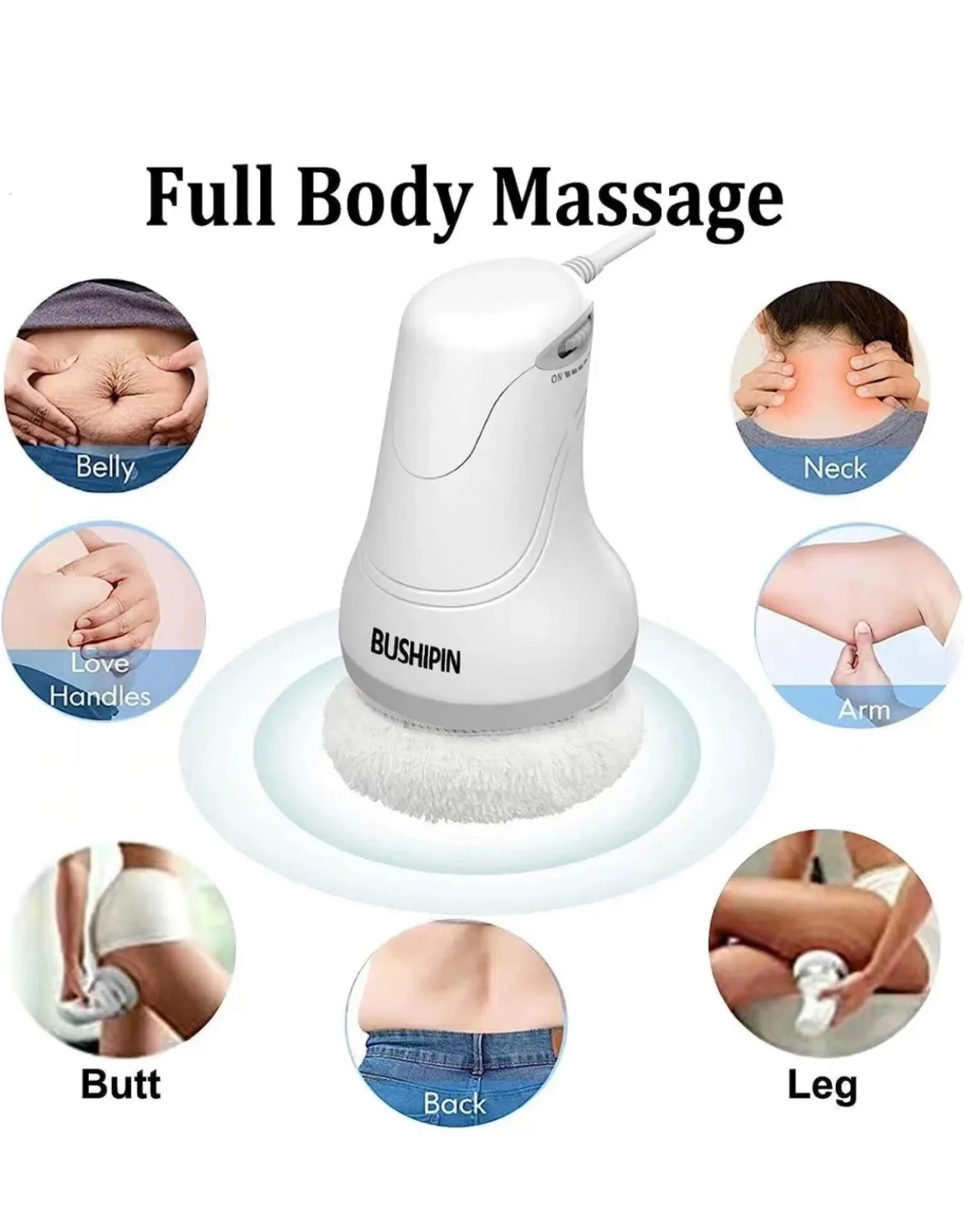 BUSHPIN Cellulite Massager with 3 Replaceable Heads image indicator(2)
