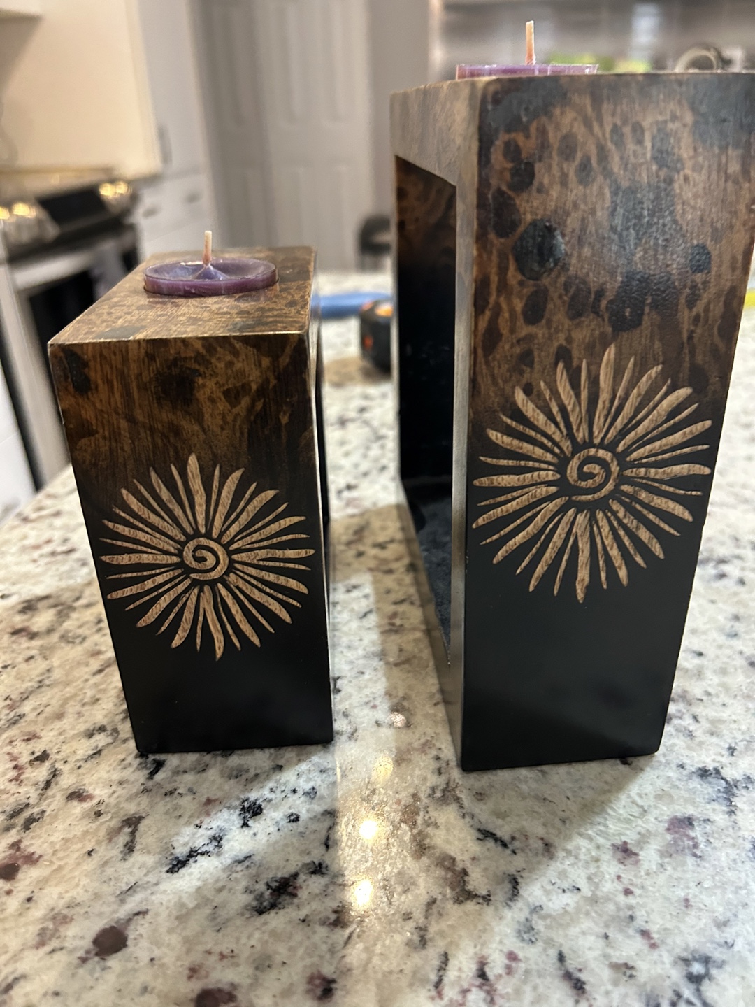 Wooden Candle Holders Set of Two - photo 4
