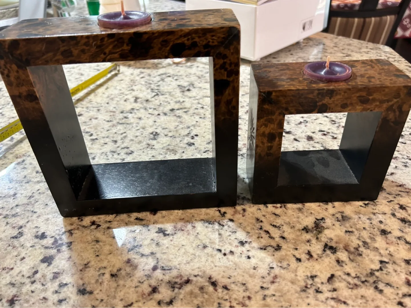 Wooden Candle Holders Set of Two image indicator(6)