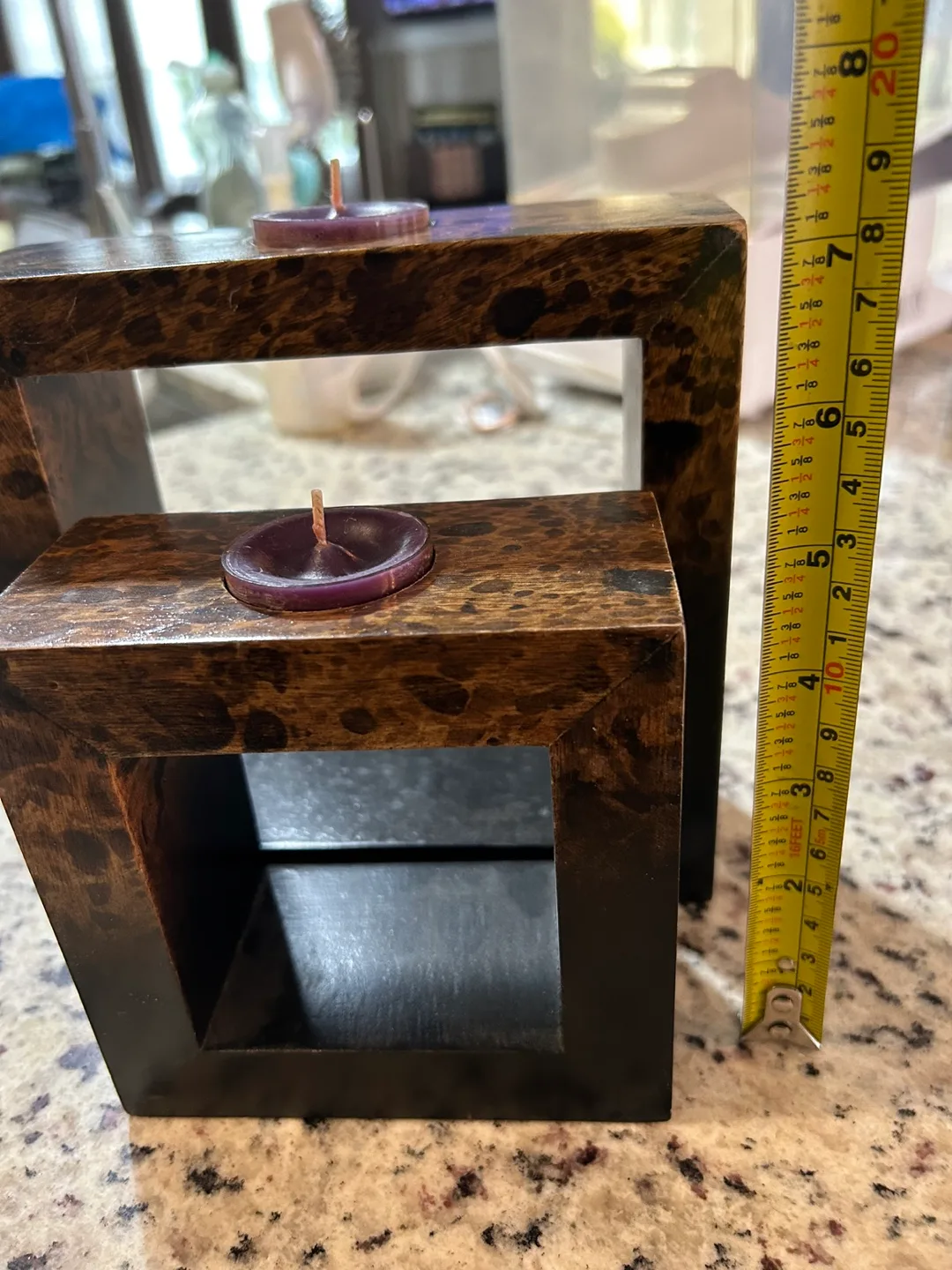 Wooden Candle Holders Set of Two image indicator(7)