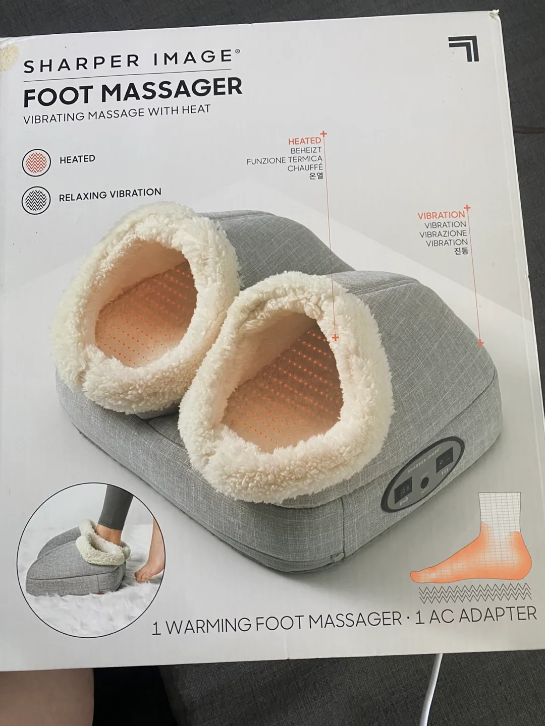 Sharper Image Foot Massager with Heat and Vibration thumbnail