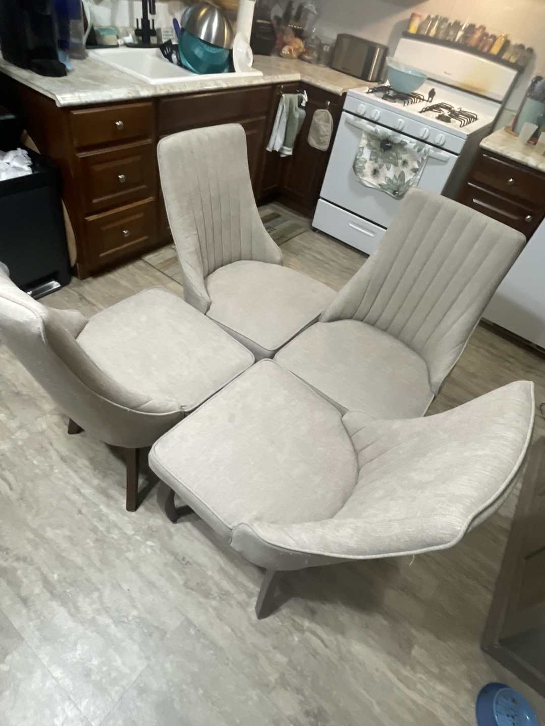 Set of Four Dining Chairs - photo 3