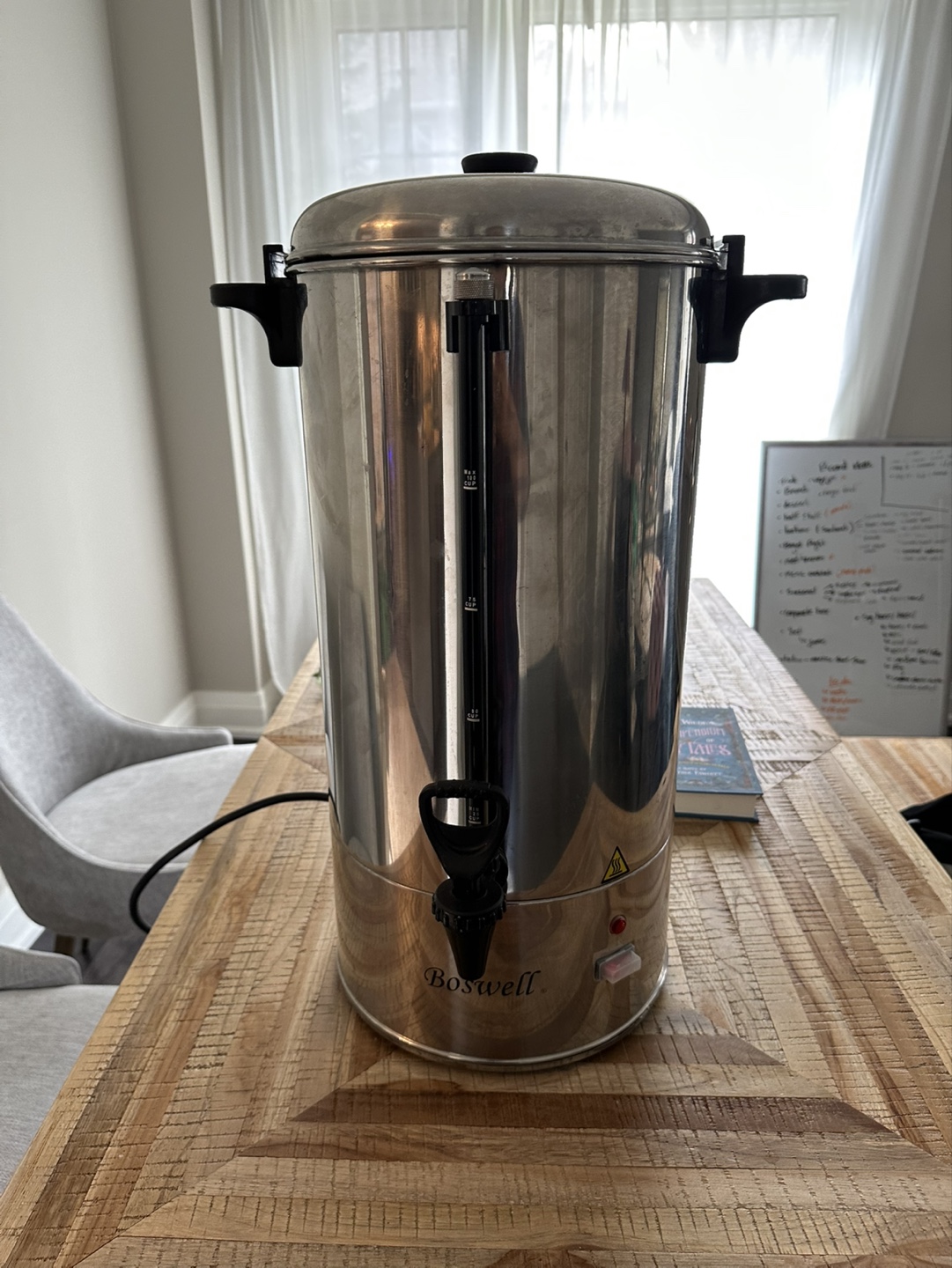 Boswell 100 Cup Stainless Steel Coffee Urn