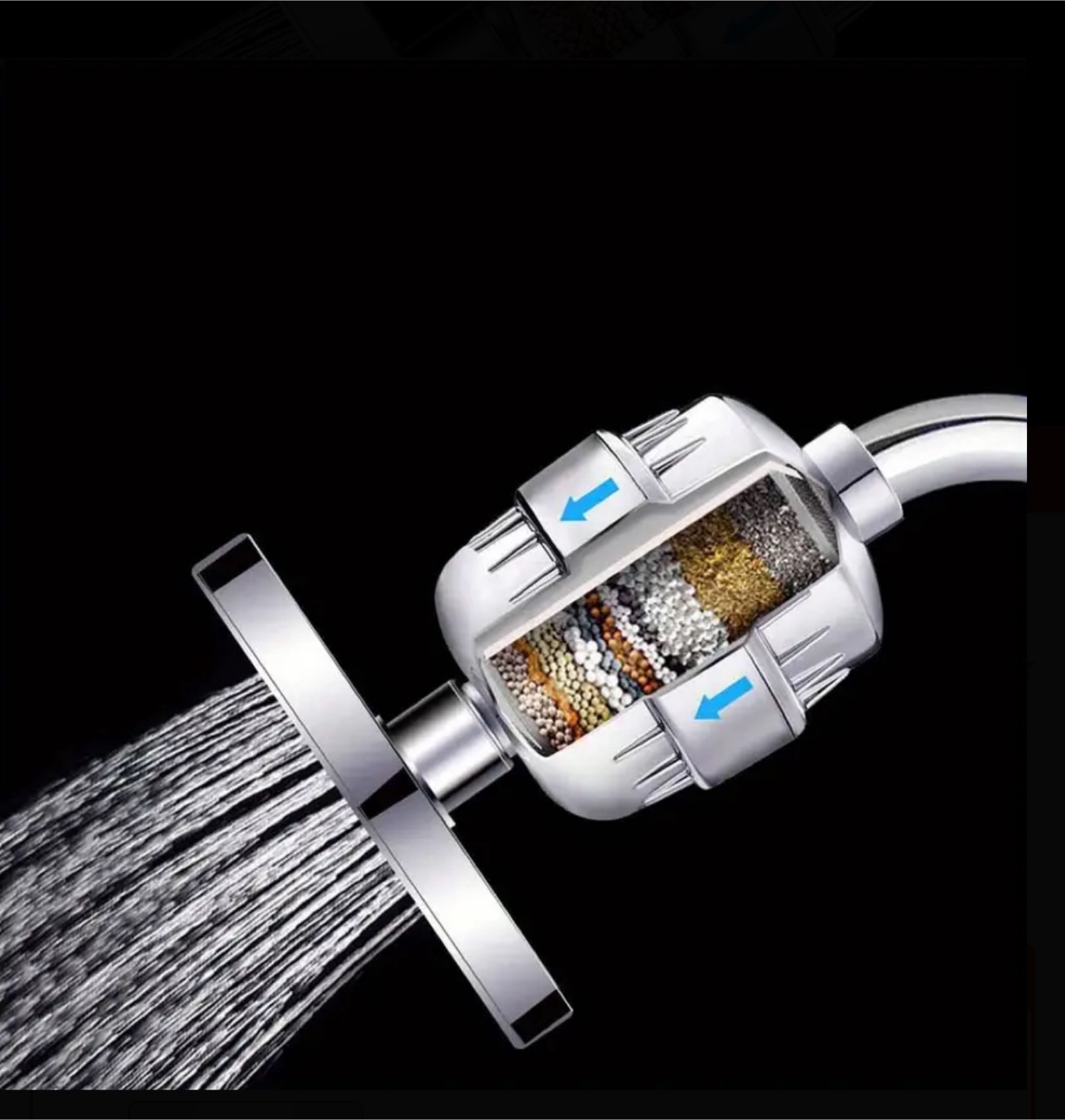 Universal Shower Filter - Removes Chlorine & Heavy Metals - photo 3
