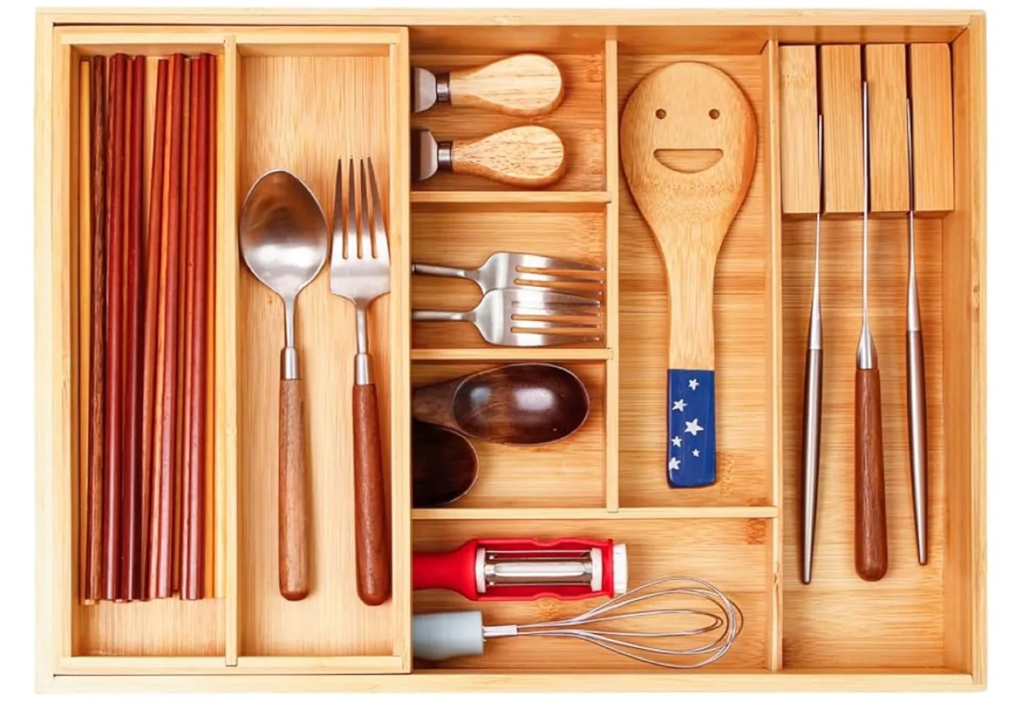 Bamboo Drawer Organiser - Cutlery Tray image indicator(2)