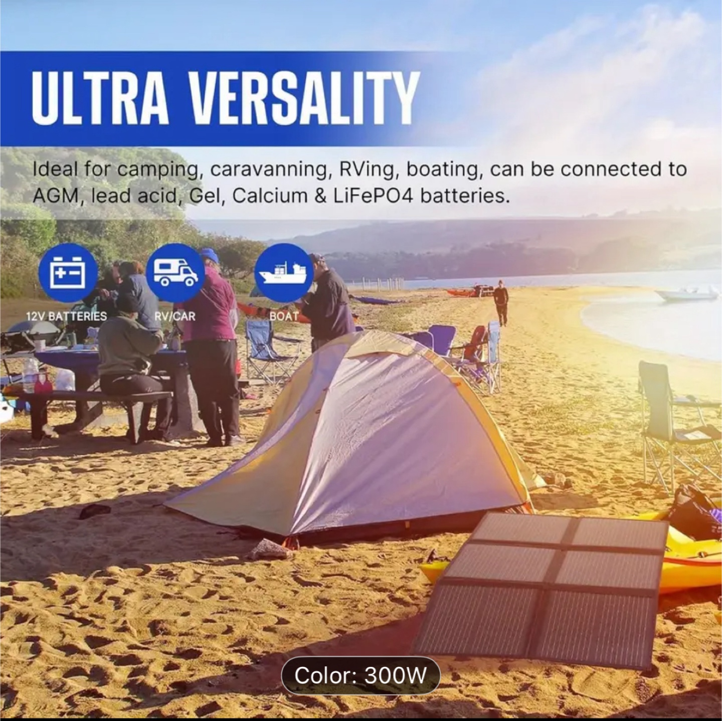 120W Portable Foldable Solar Panel - photo 5