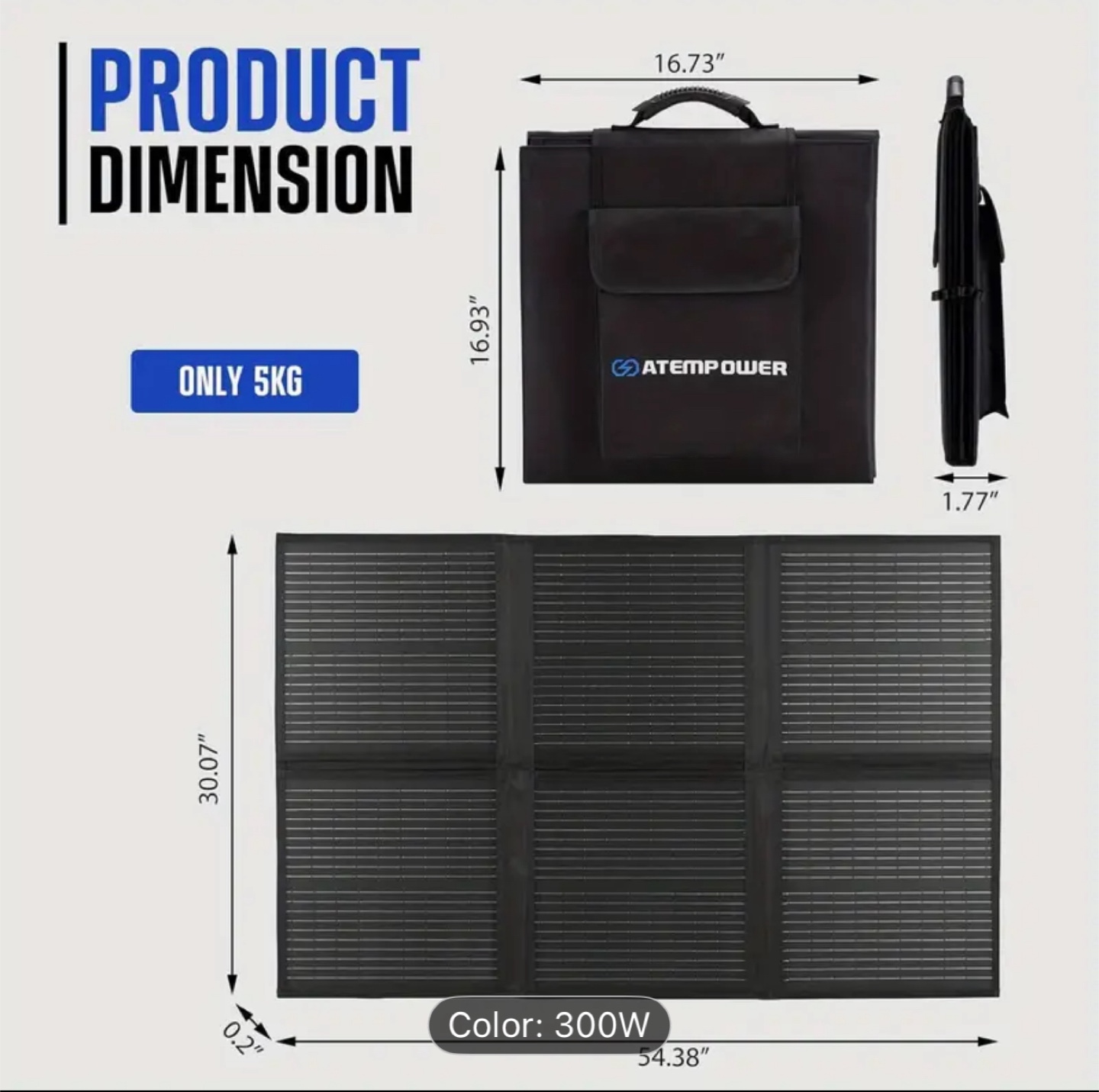 120W Portable Foldable Solar Panel - photo 4