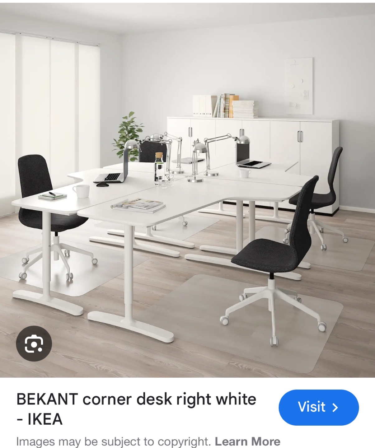 IKEA BEKANT Corner Desk - White - photo 4