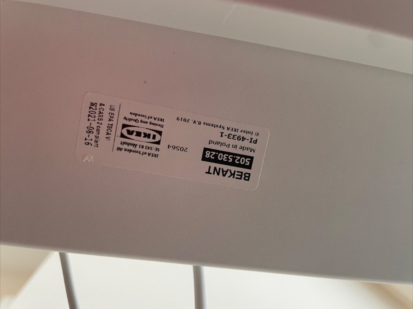 IKEA BEKANT Corner Desk - White - photo 2