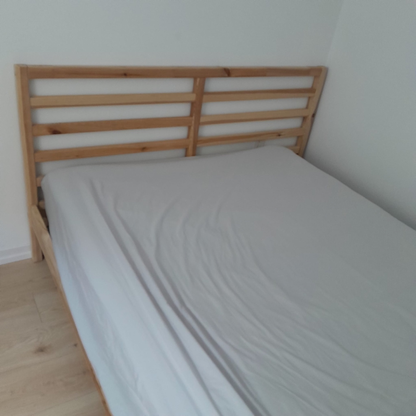 IKEA TARVA Double Bed Frame with Headboard