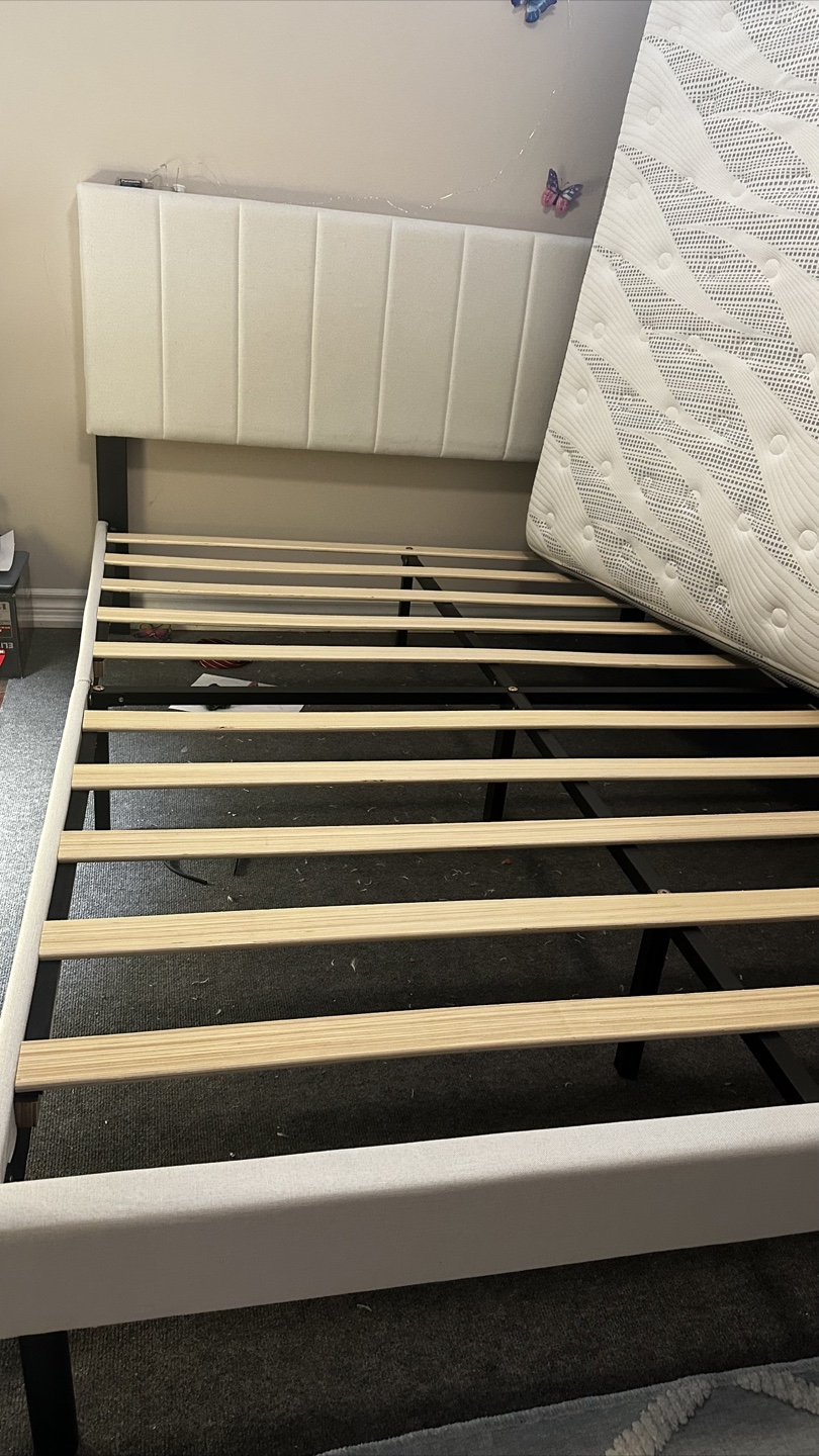 Queen Size Upholstered Bed Frame - photo 2
