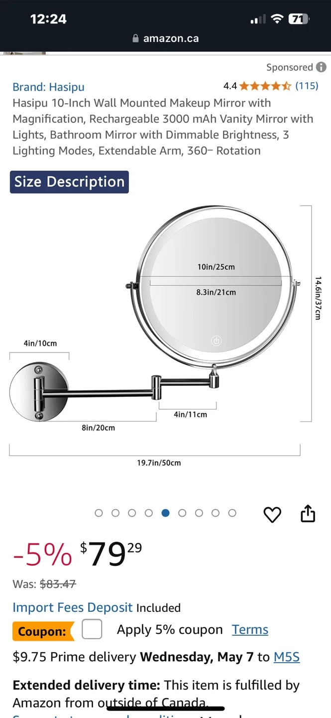 Makeup Mirror image indicator(2)
