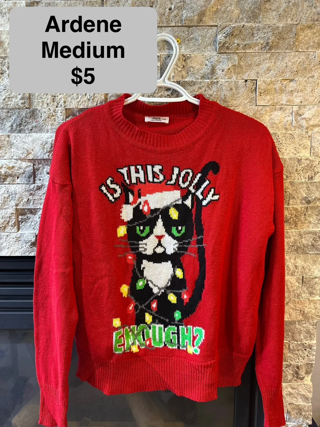 Ardene Christmas Cat Sweater - Medium thumbnail