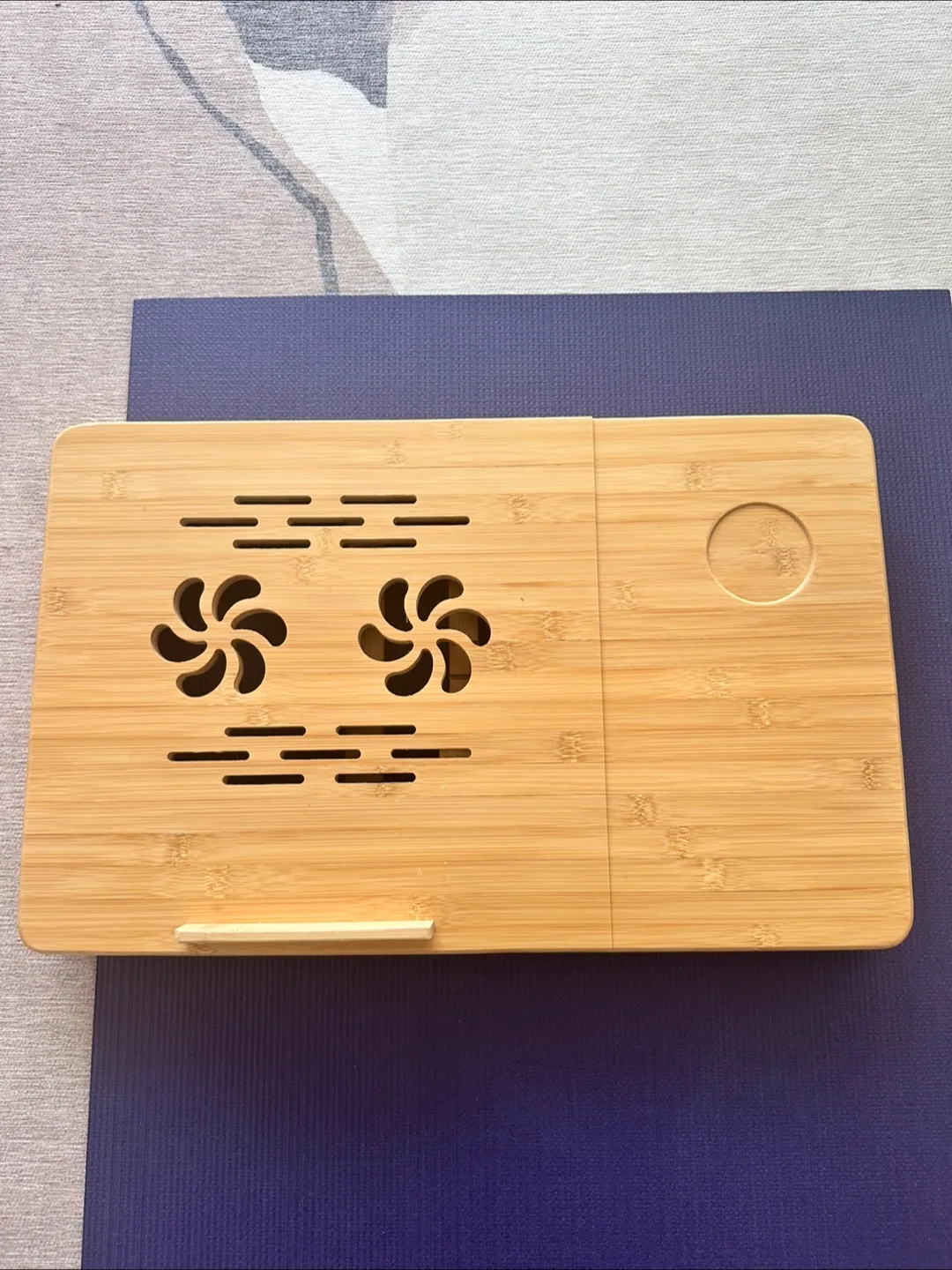 Bamboo Laptop Stand with Cooling Vents thumbnail