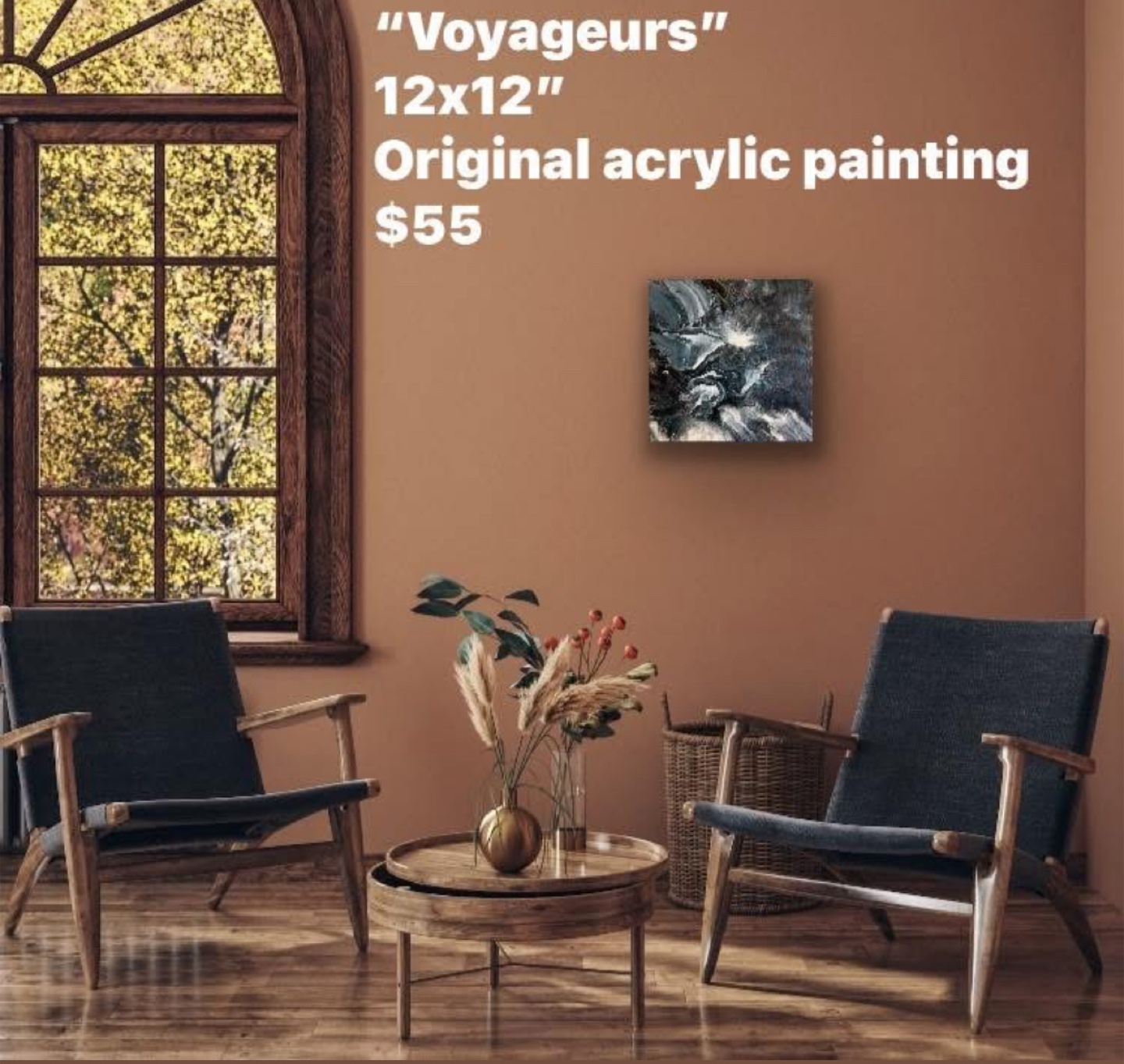 Original Acrylic Pour Painting - Voyageurs - photo 2