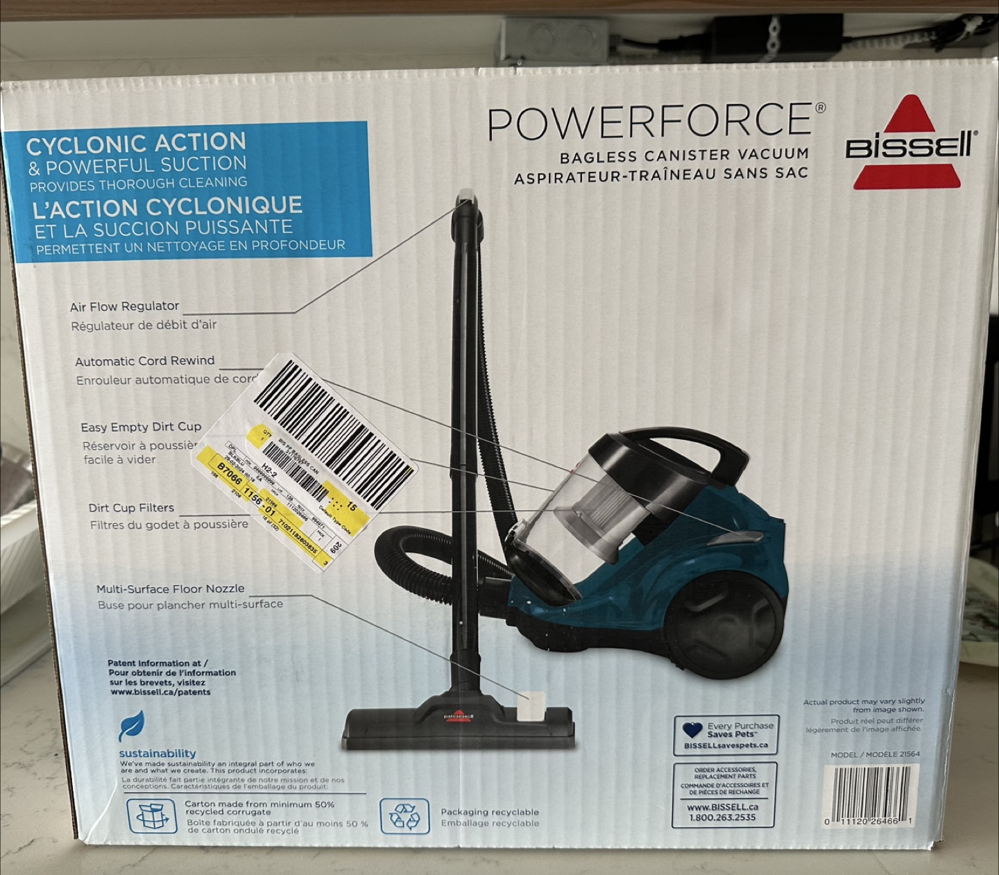 Bissell Powerforce Bagless Canister Vacuum