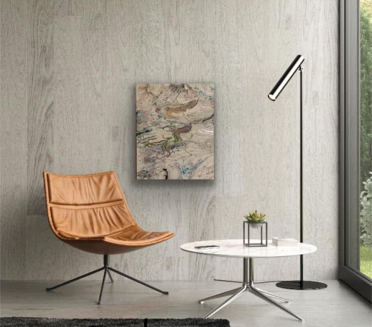 Original Fluid Acrylic Painting - Reflections