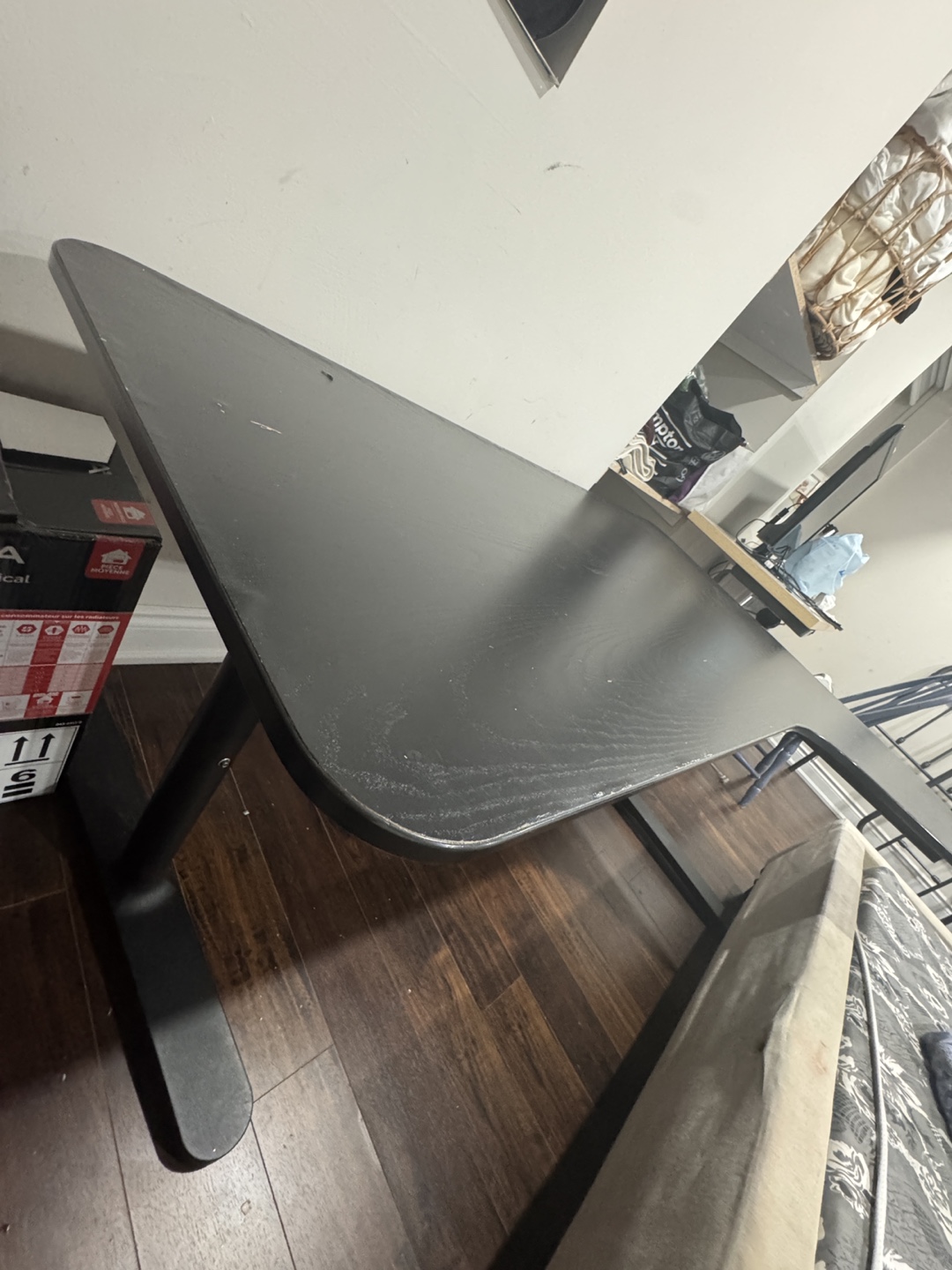 Black L-Shaped Computer Desk - photo 3