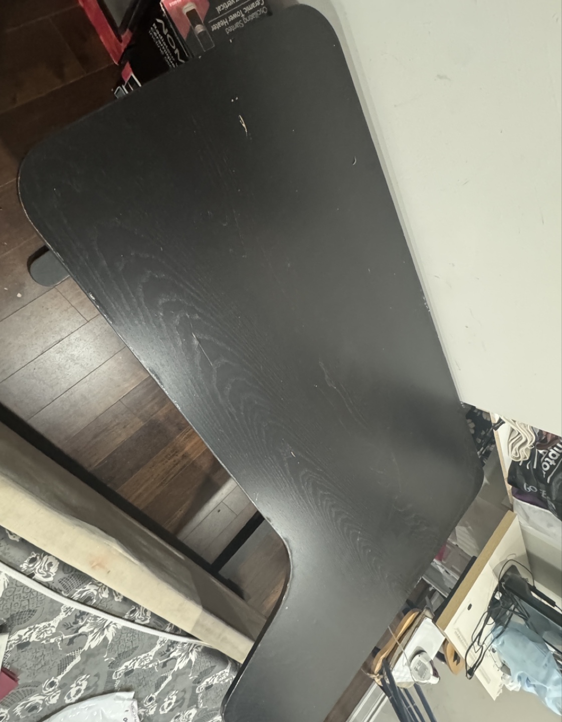 Black L-Shaped Computer Desk - photo 2