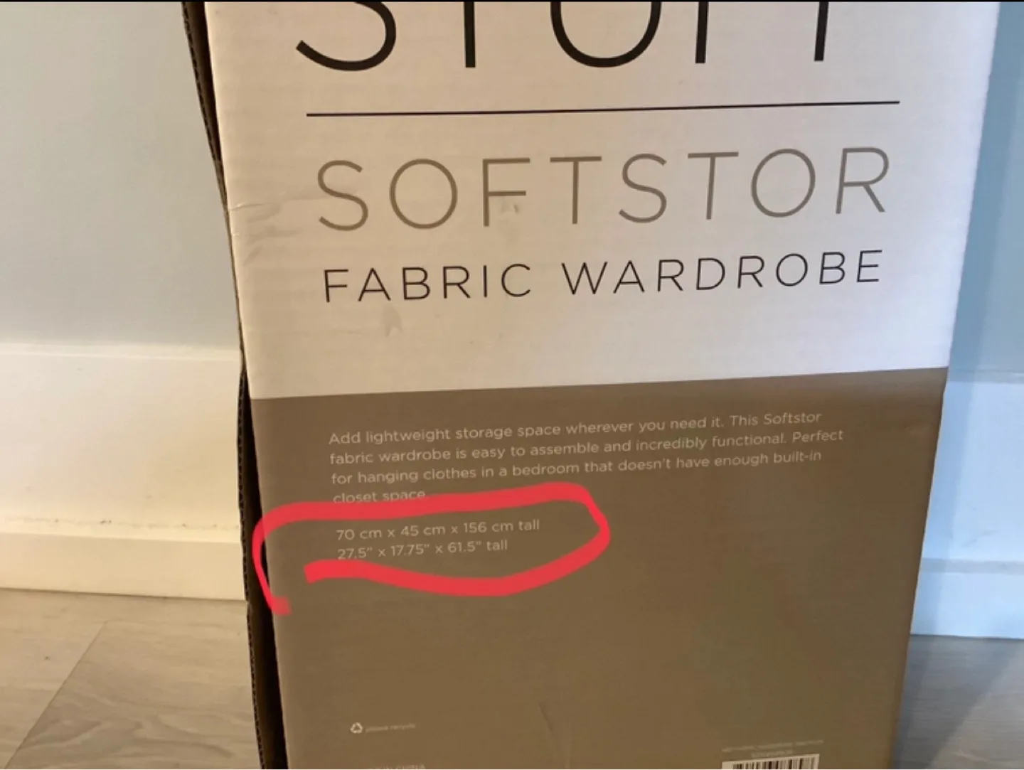 KSP Softstor Fabric Wardrobe (Grey) image indicator(3)