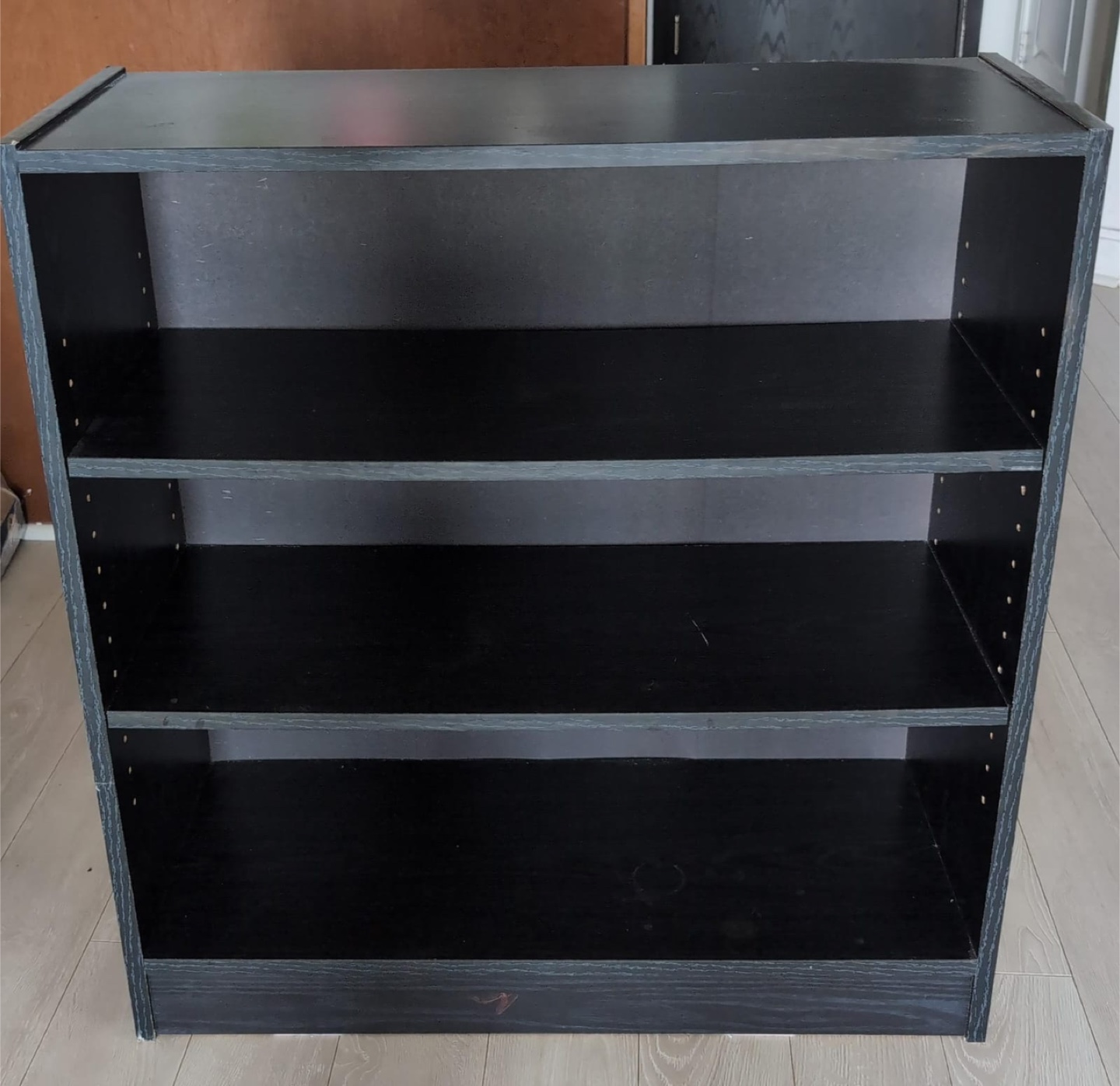 Black 3-shelf bookcase