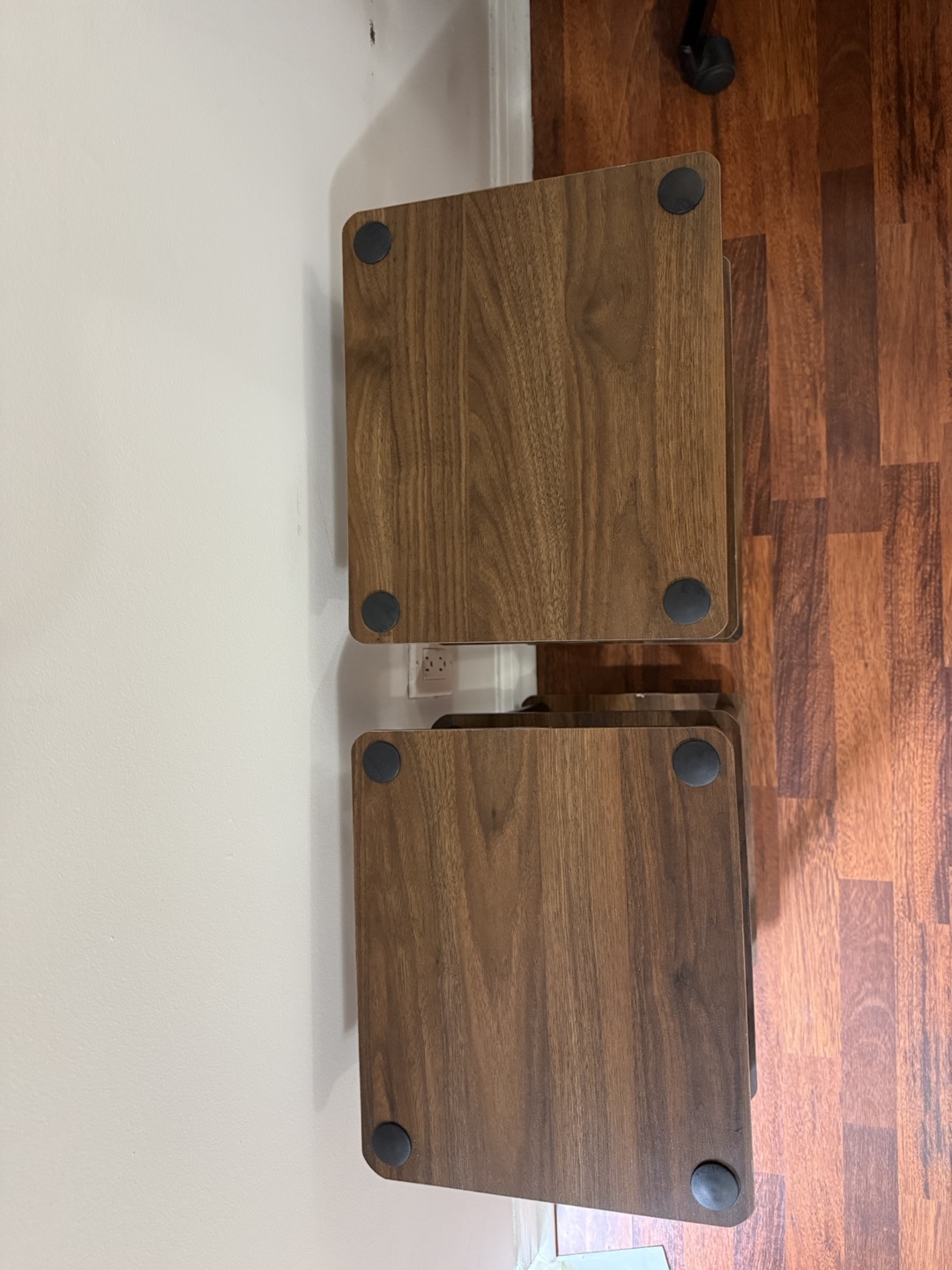 Wooden Side Table 3-Tier Storage Shelves Set - photo 3
