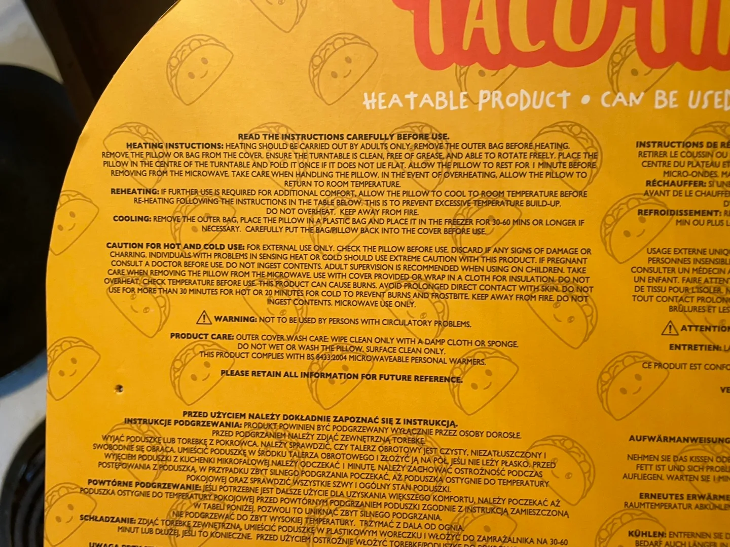 Heatable Taco Pillow image indicator(4)