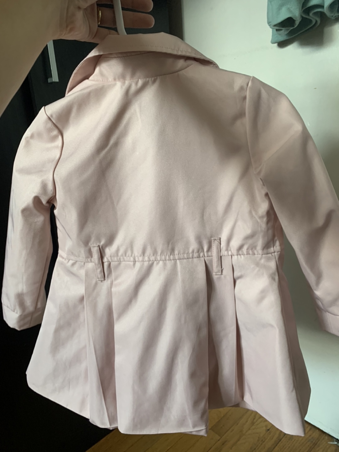 Tahari Toddler Girl's Pink Trench Coat, Size 2T - photo 3