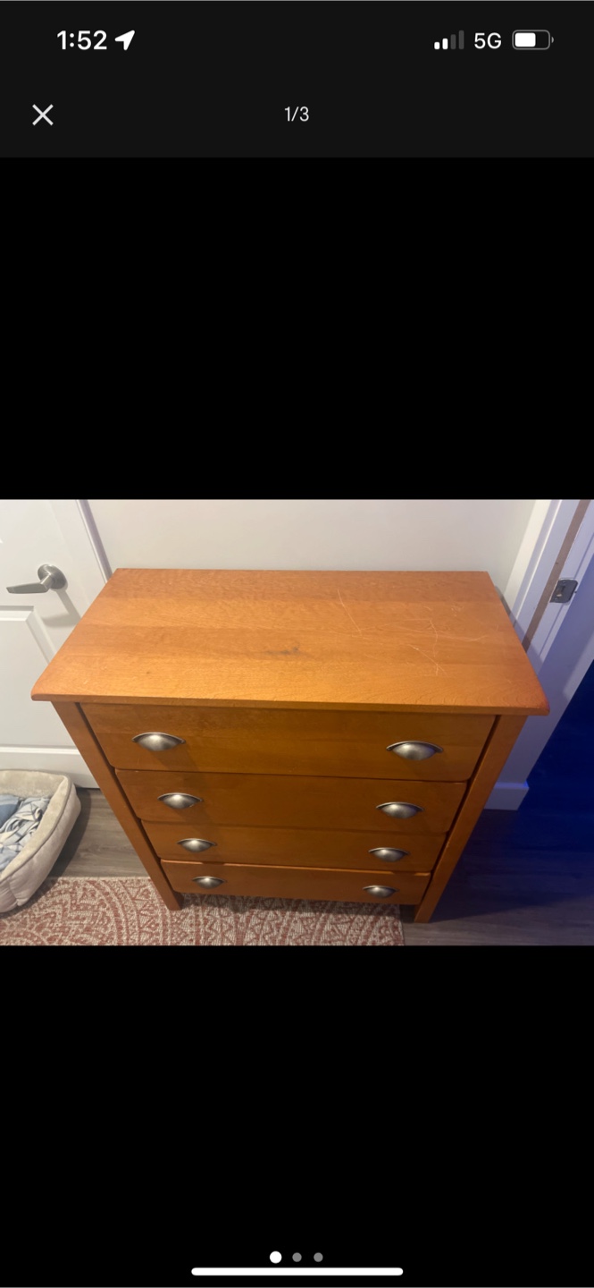 Wood dresser