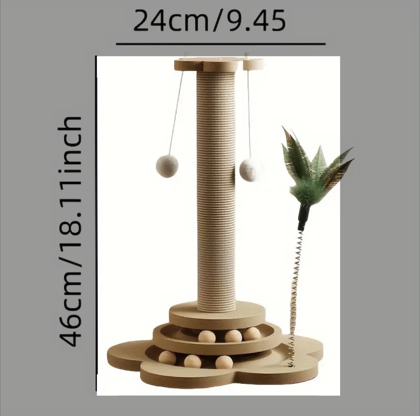 brand new Cat Scratching Post with Toys - photo 2