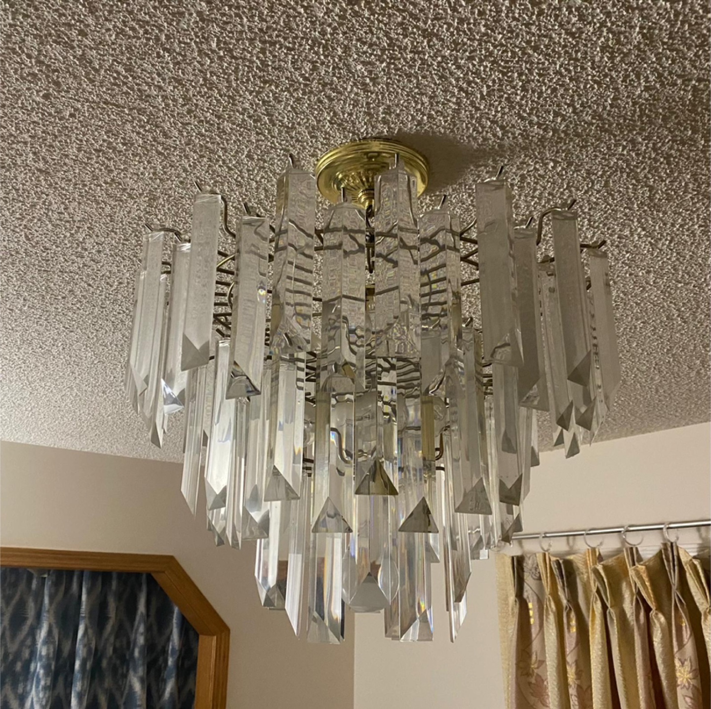 Mid-Century Modern Crystal Chandelier - photo 2