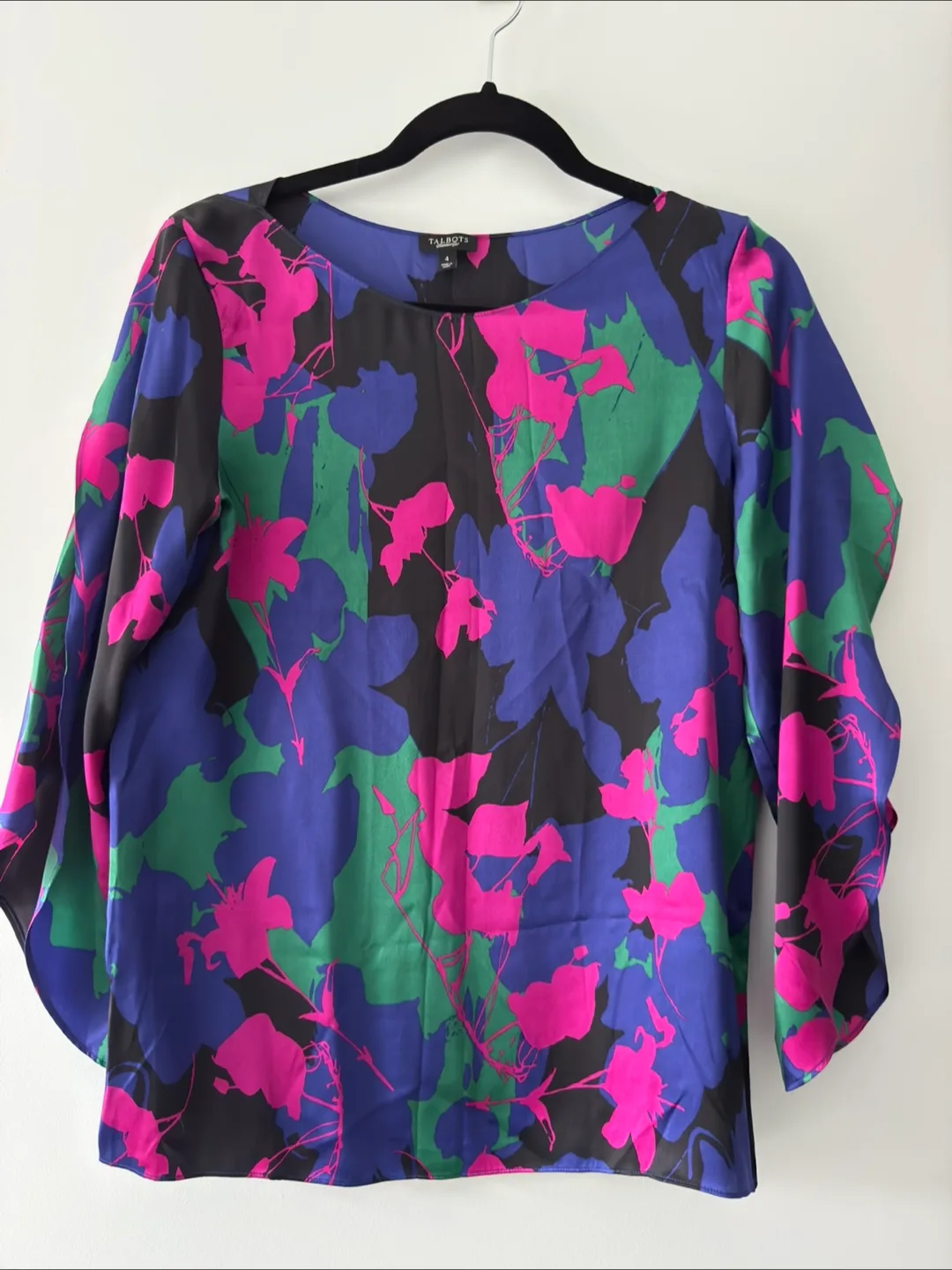 Talbots Women's Size 4 Floral Blouse thumbnail