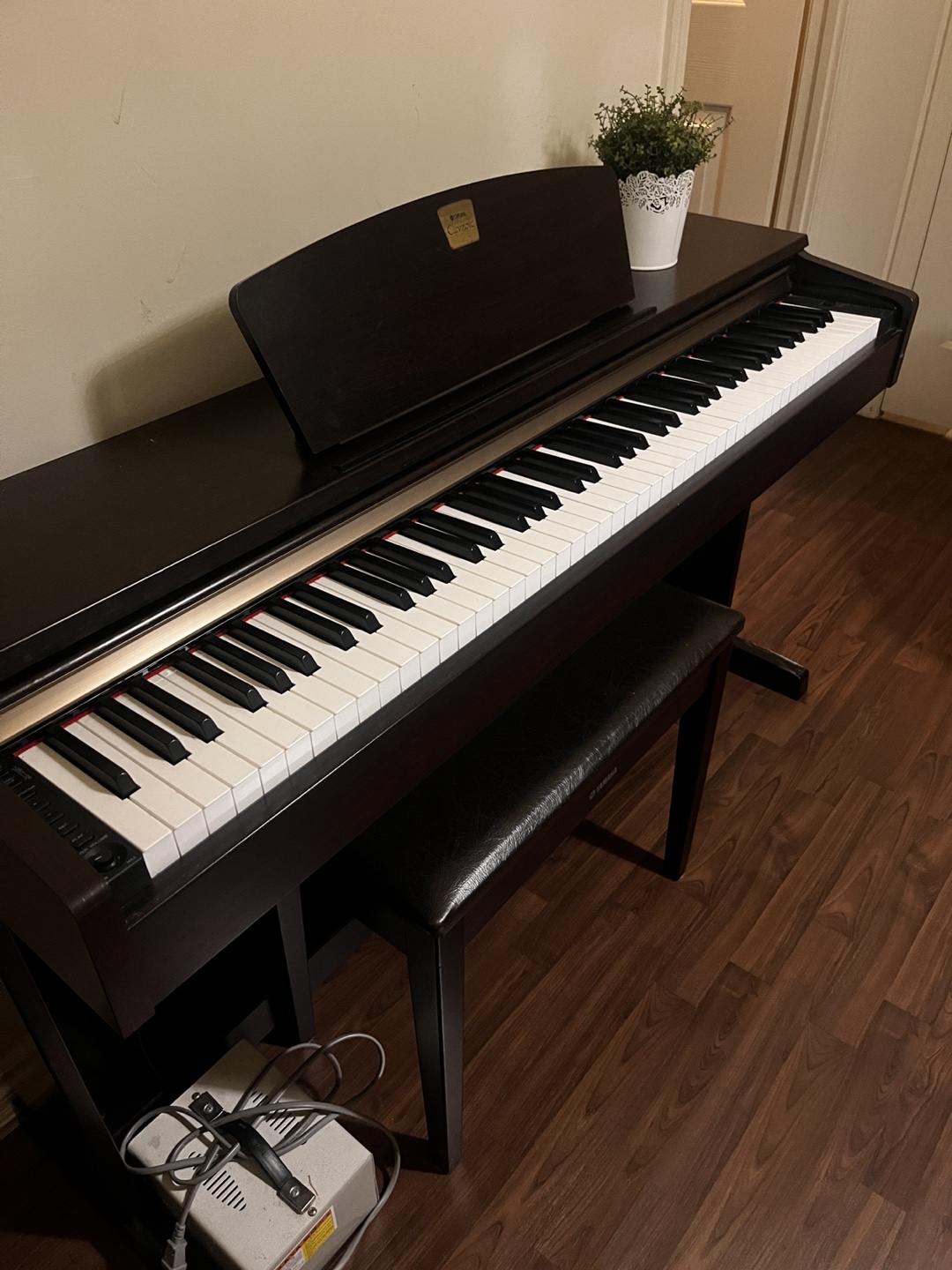 Yamaha Clavinova Digital Piano + Bench + Adapter - photo 2