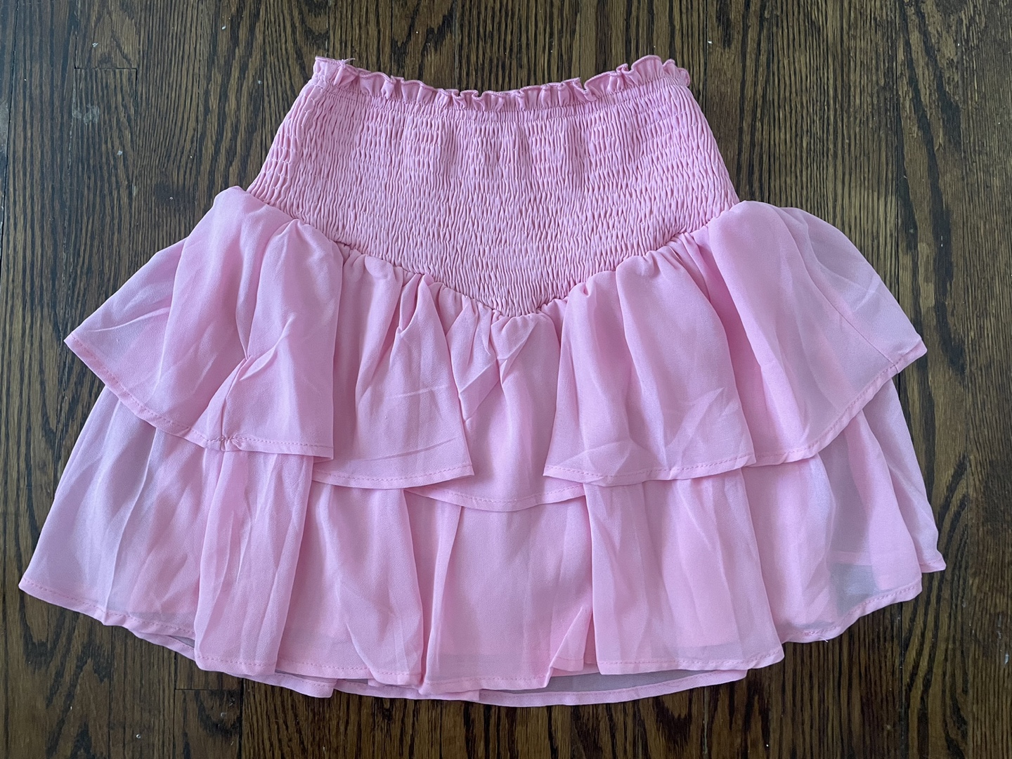 Pink mini skirt