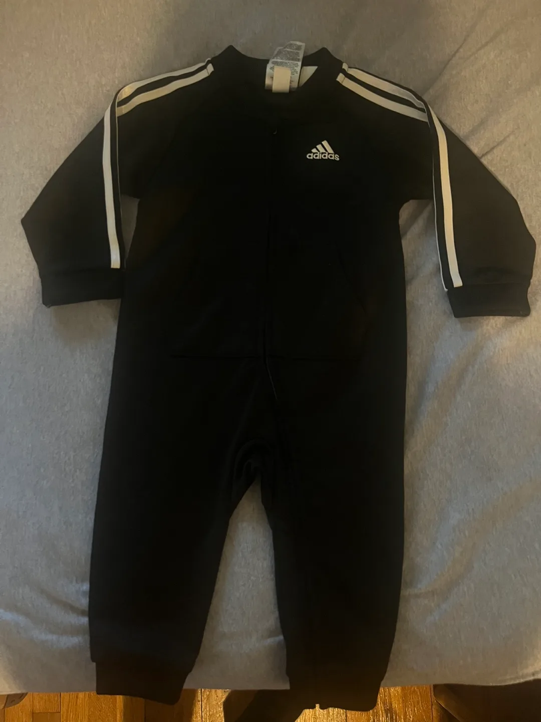 Adidas Baby Boy's Zip-Up Jumpsuit - Size 12M image indicator(2)