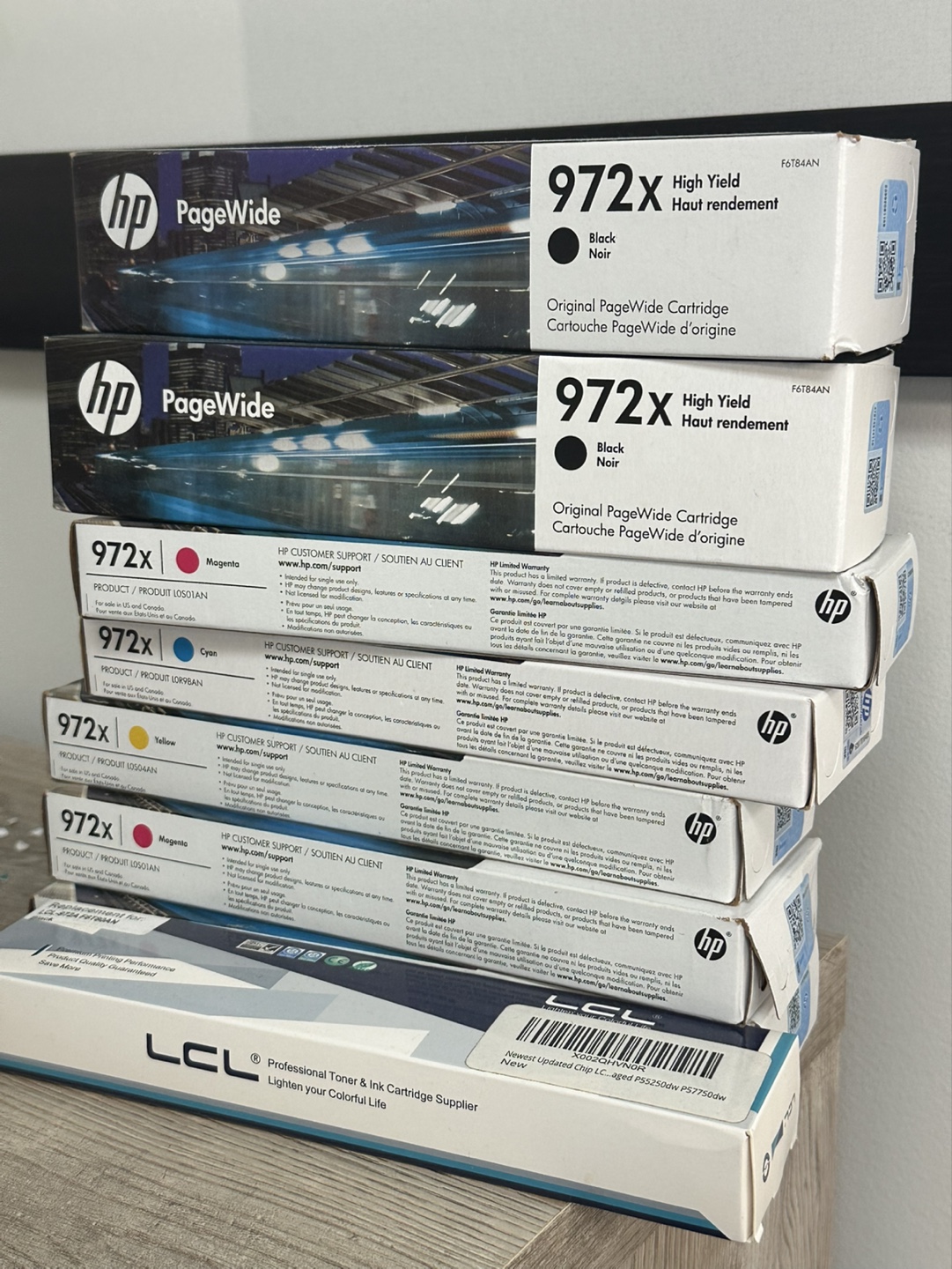 HP 972X High Yield Original PageWide Cartridges (Bulk)